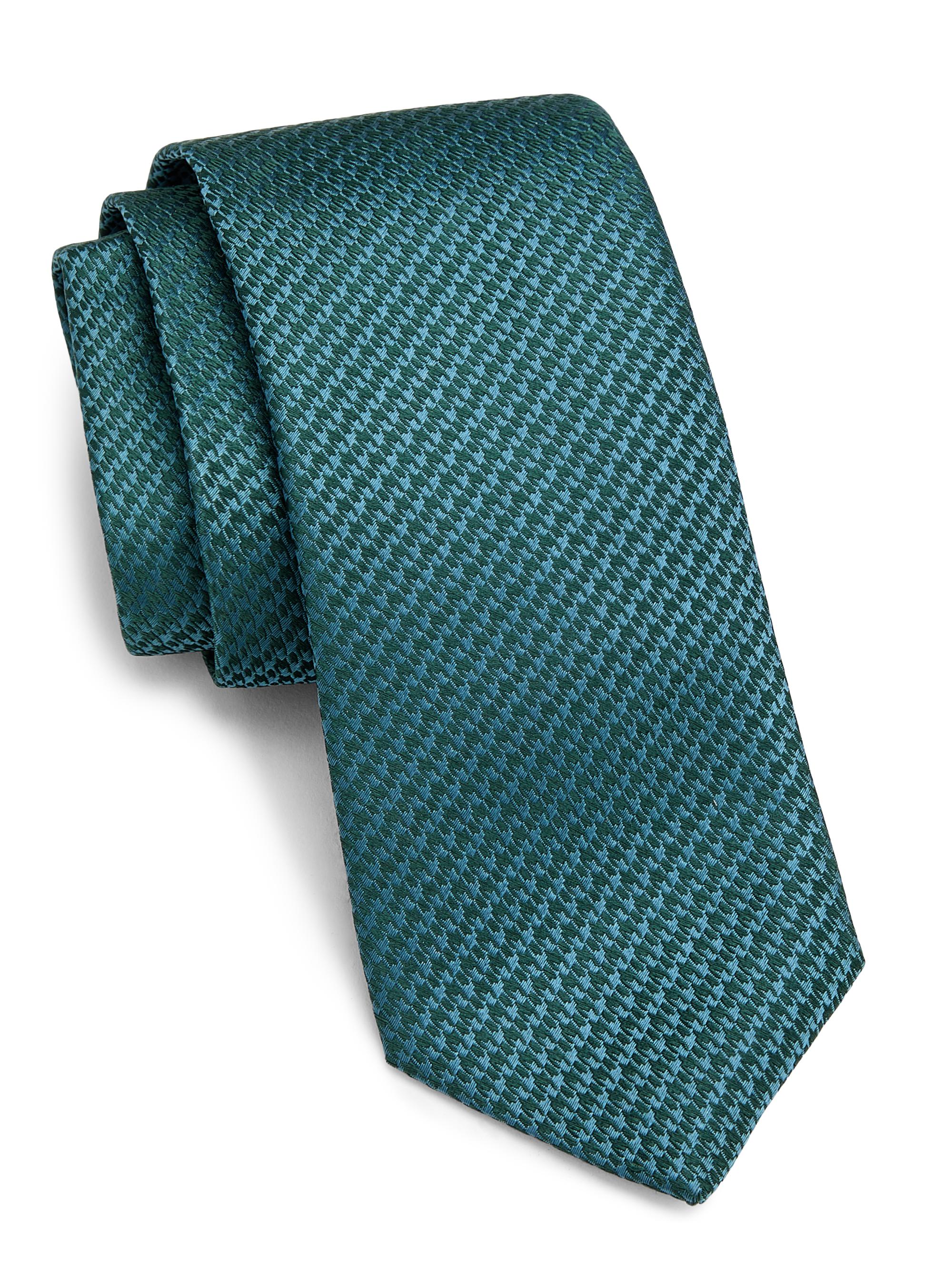 Houndstooth Silk Tie