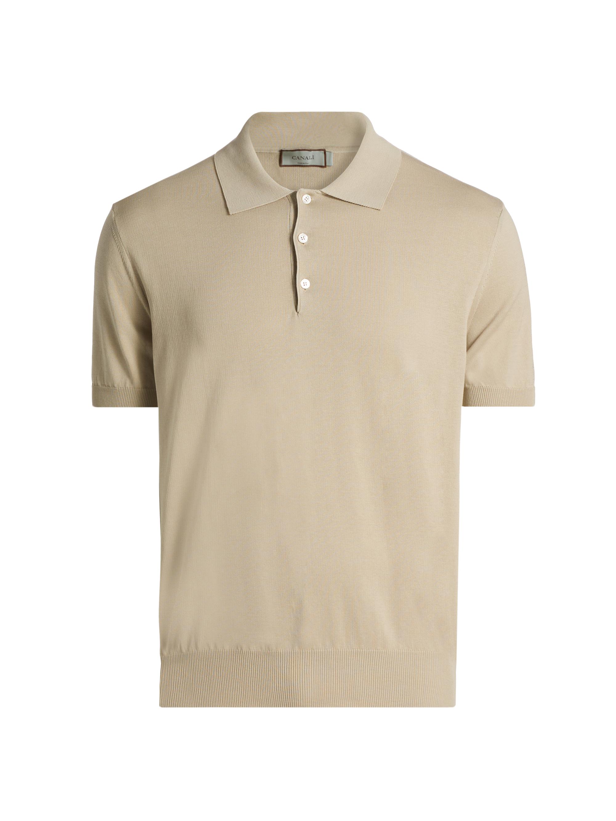 Cotton Knit Polo Shirt