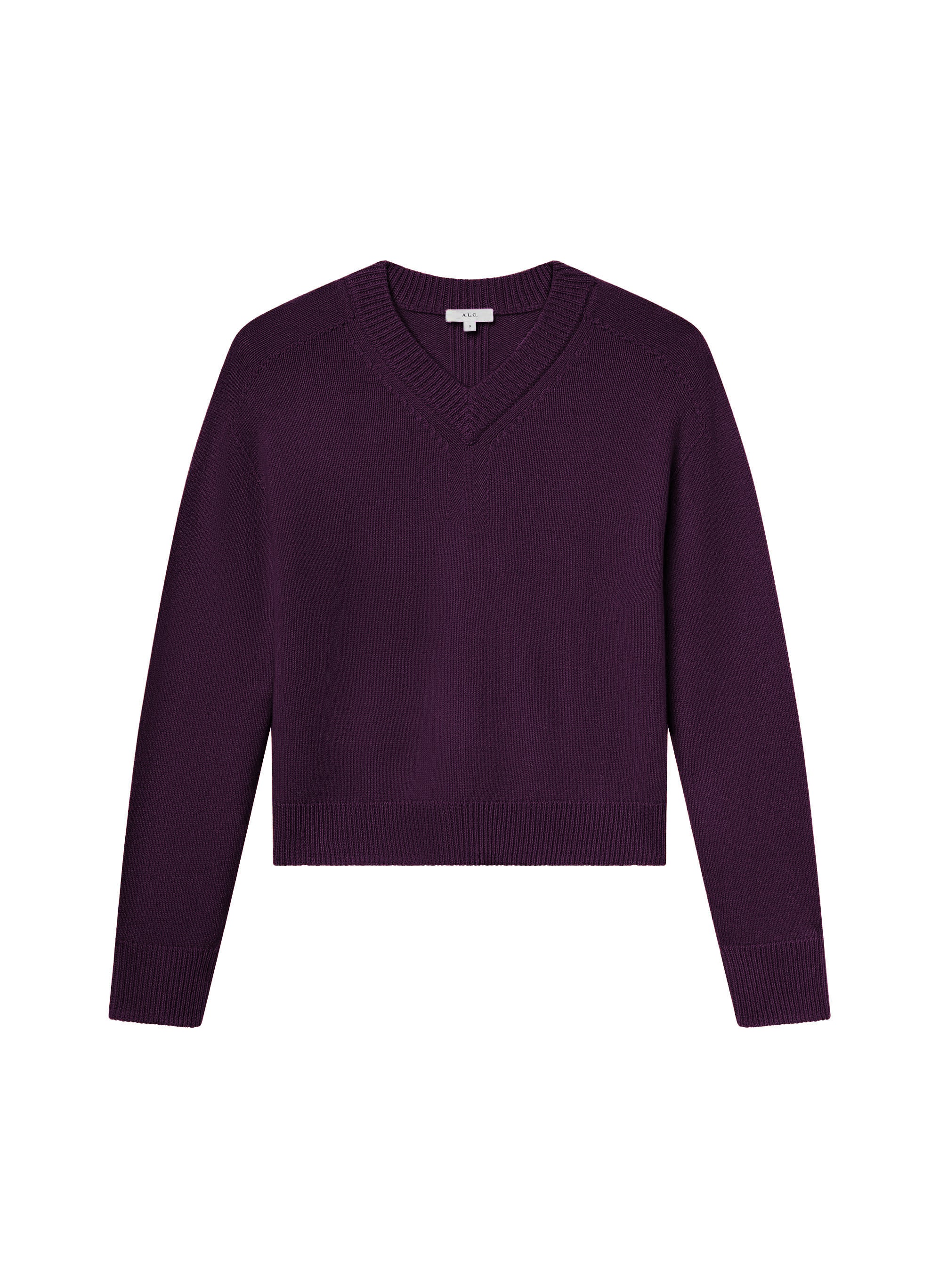 Calven Cashmere V Neck Sweater, image 2 of 6