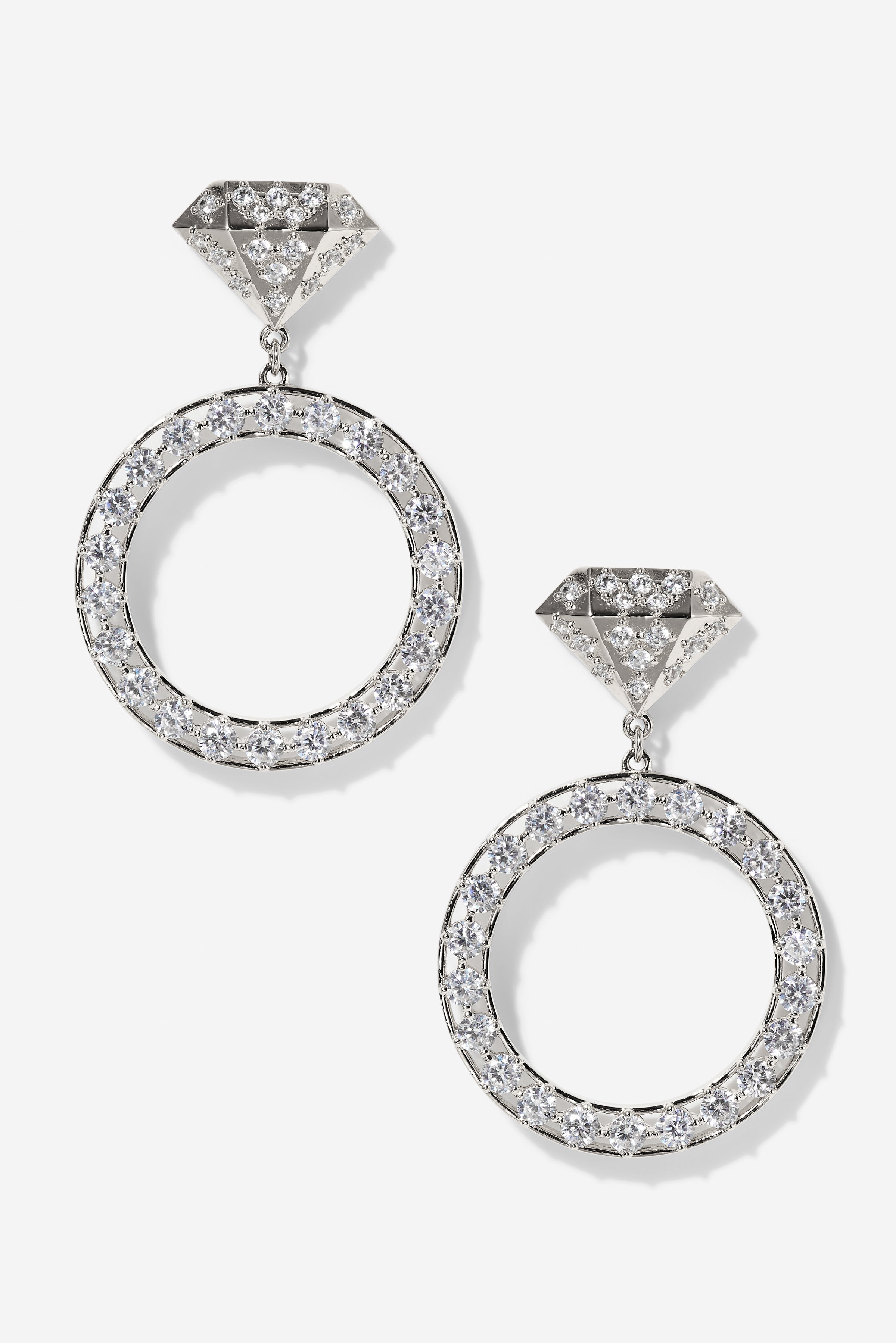 BRIDE ENGAGEMENT RING EARRINGS