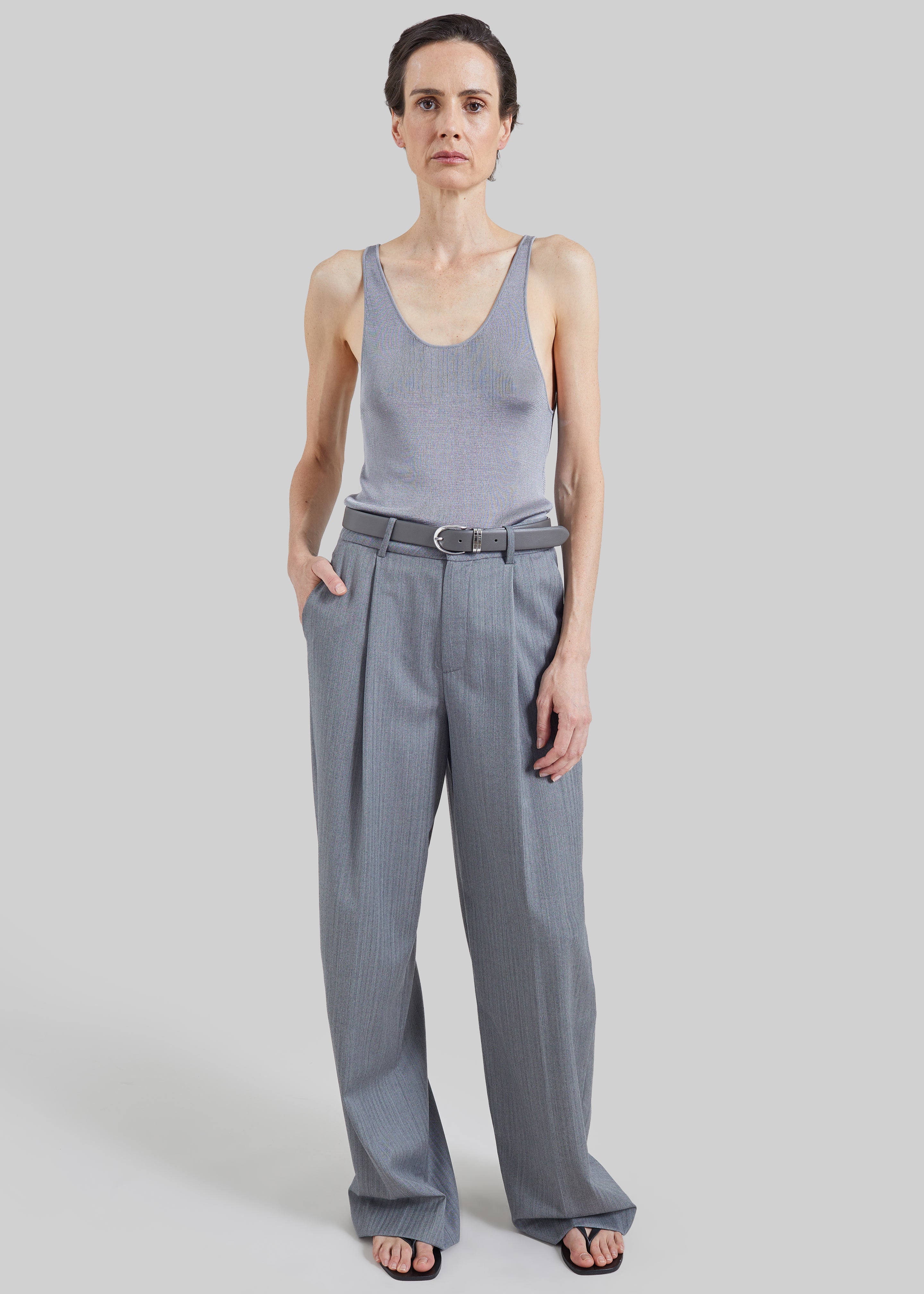 Milena Chevron Tailored Trousers