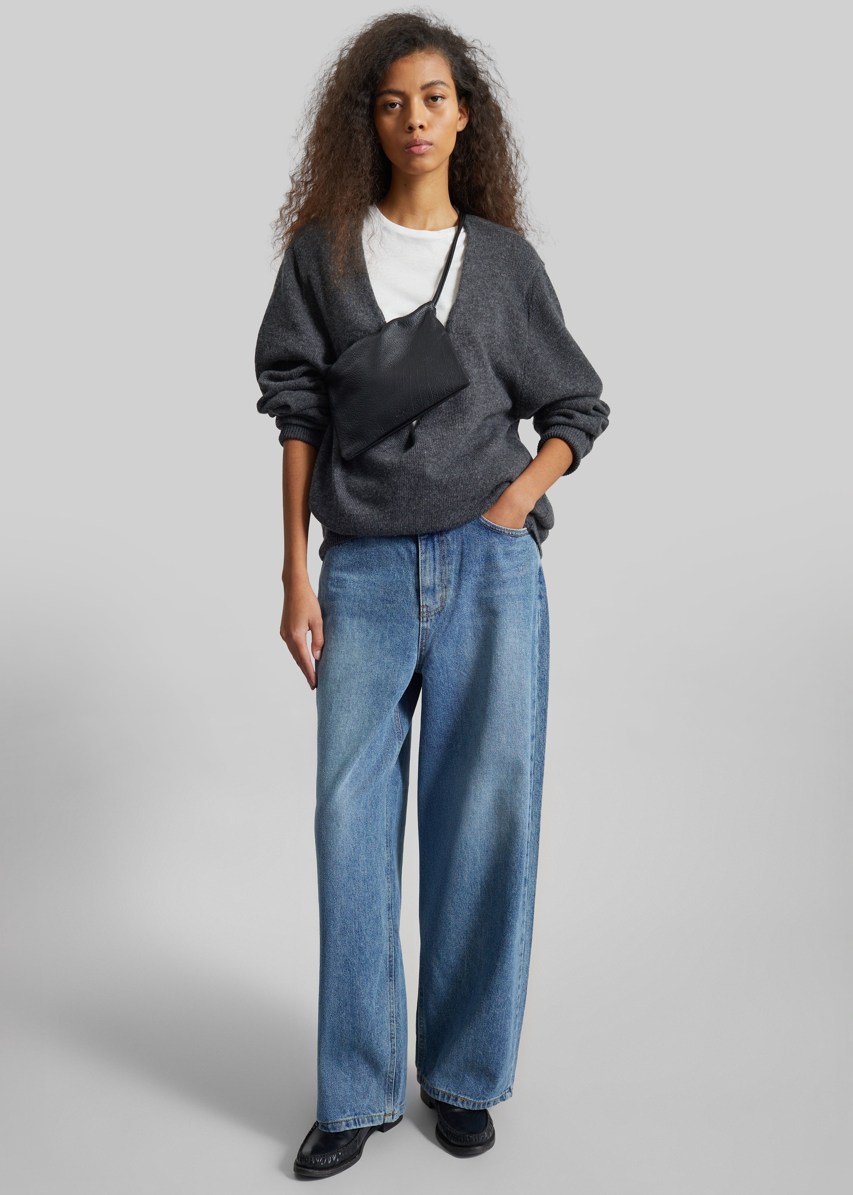 Issy Deep V-Neck Pullover