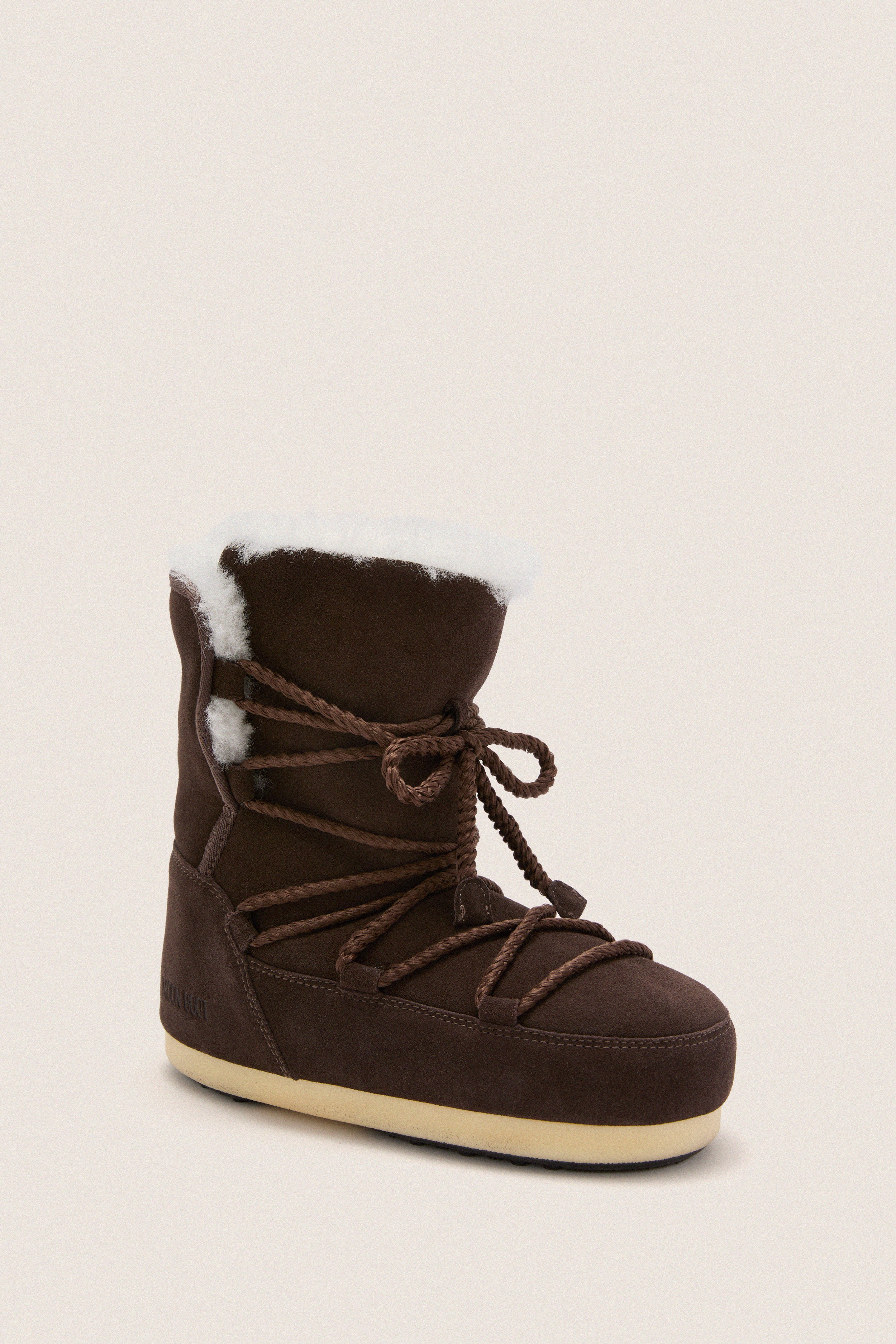 Suede Shearling Evx Boots