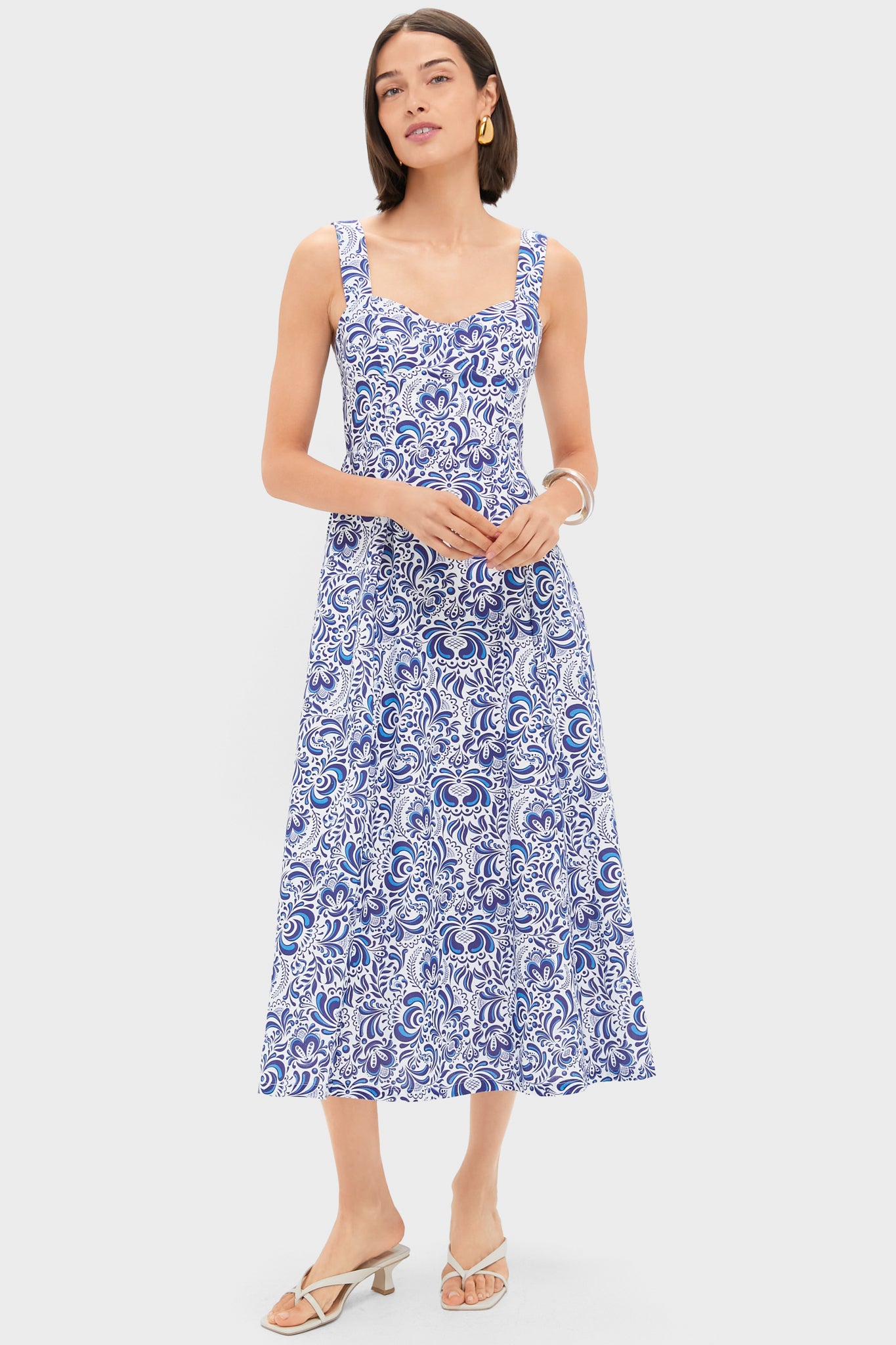 Open Back Lawson Bustier Maxi Dress
