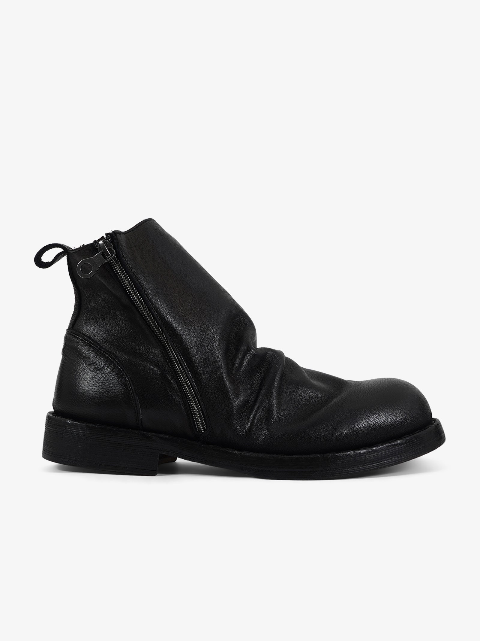 Men's crinkled-effect ankle boots