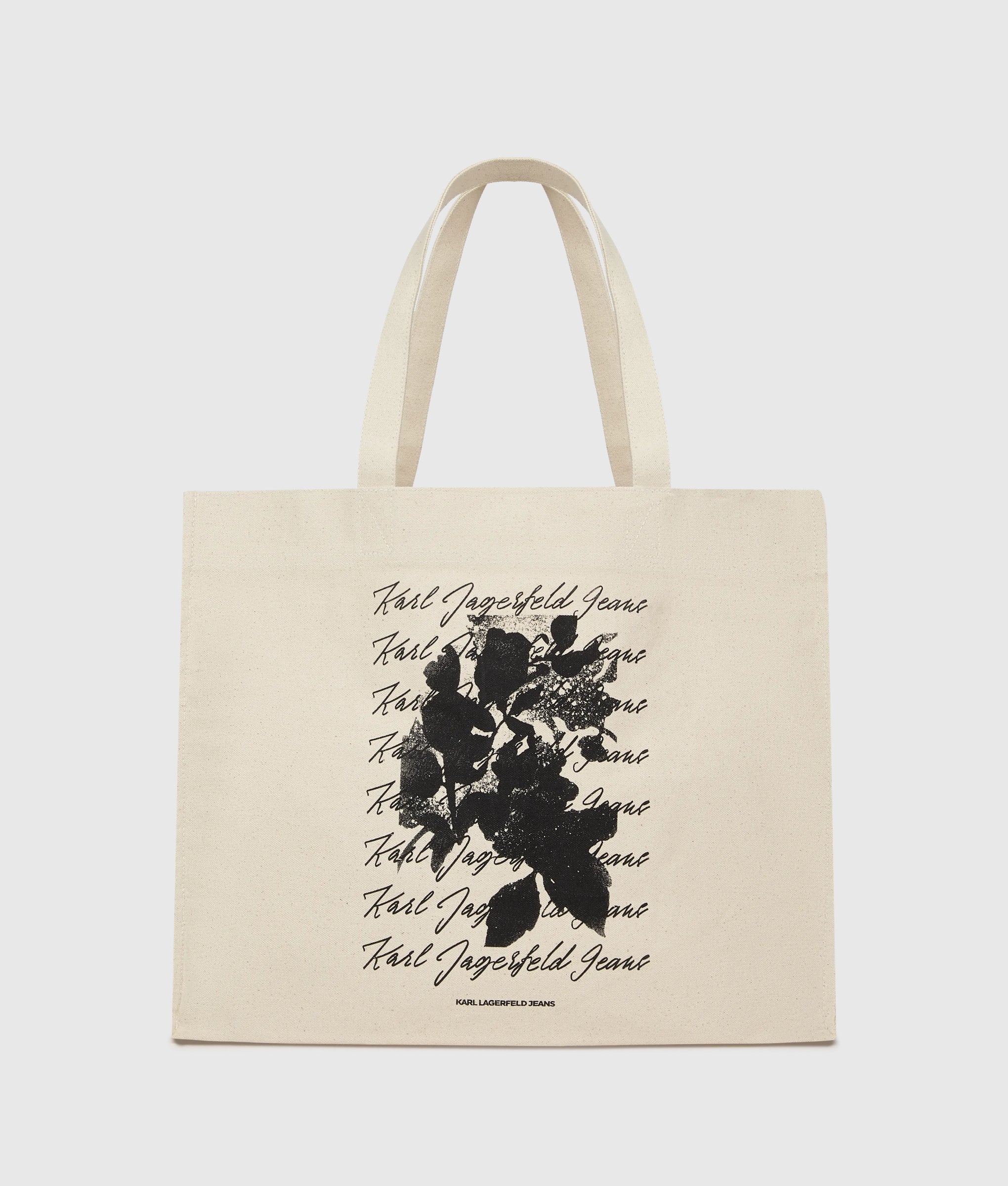 Floral print shopper