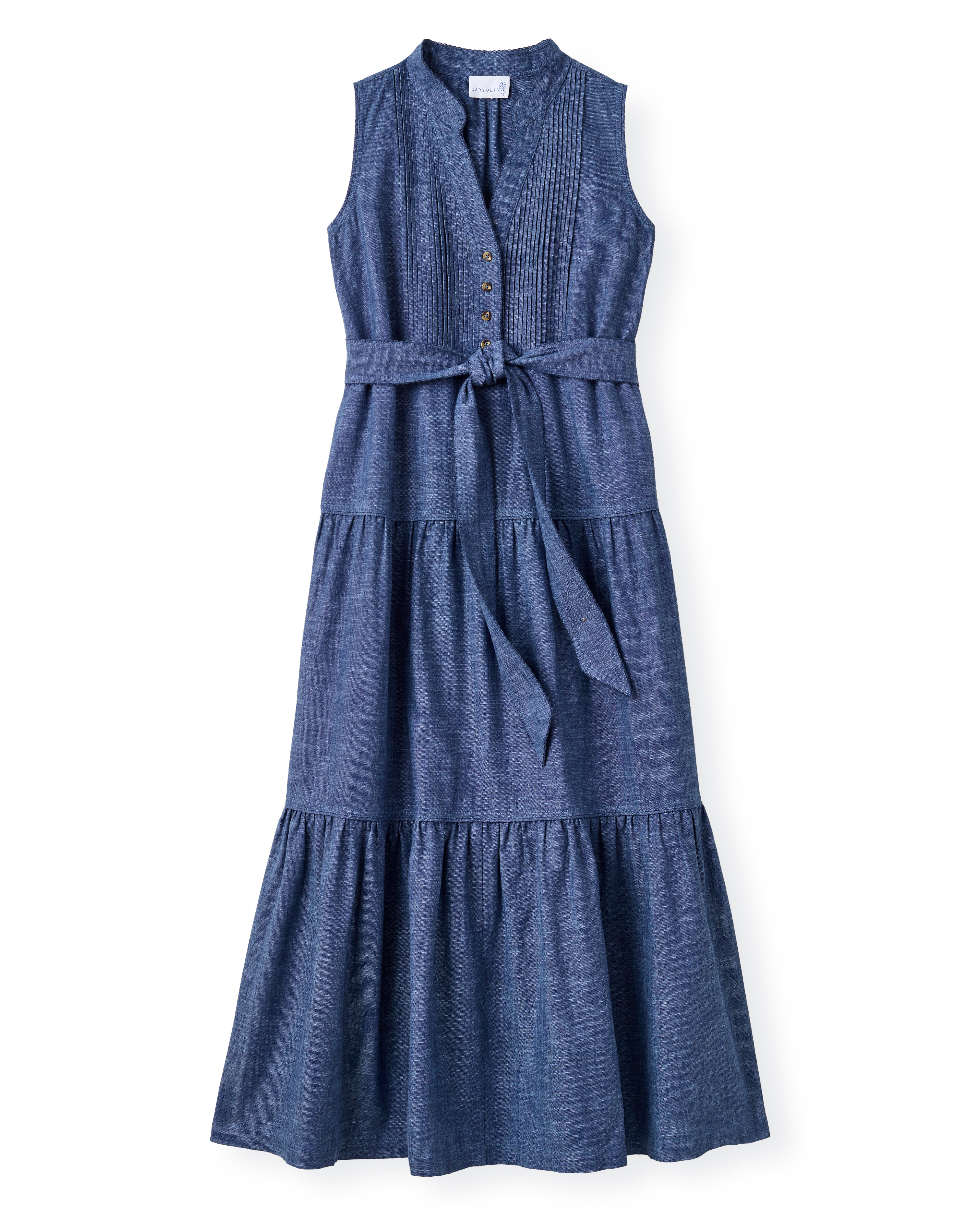 SU26 Dara Maxi Dress-Nautical Chambray