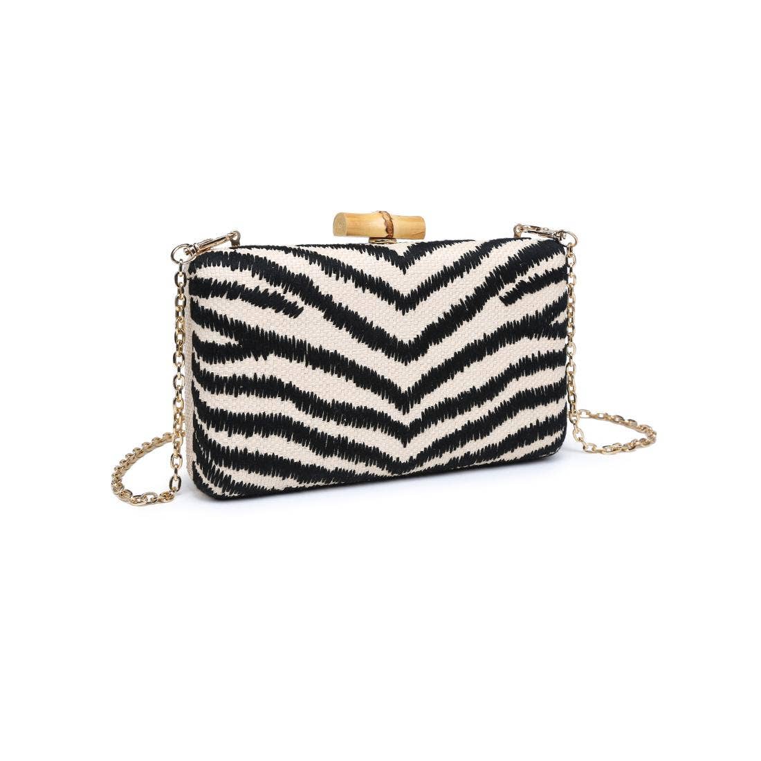 Dorit Evening Bag: Black Natural