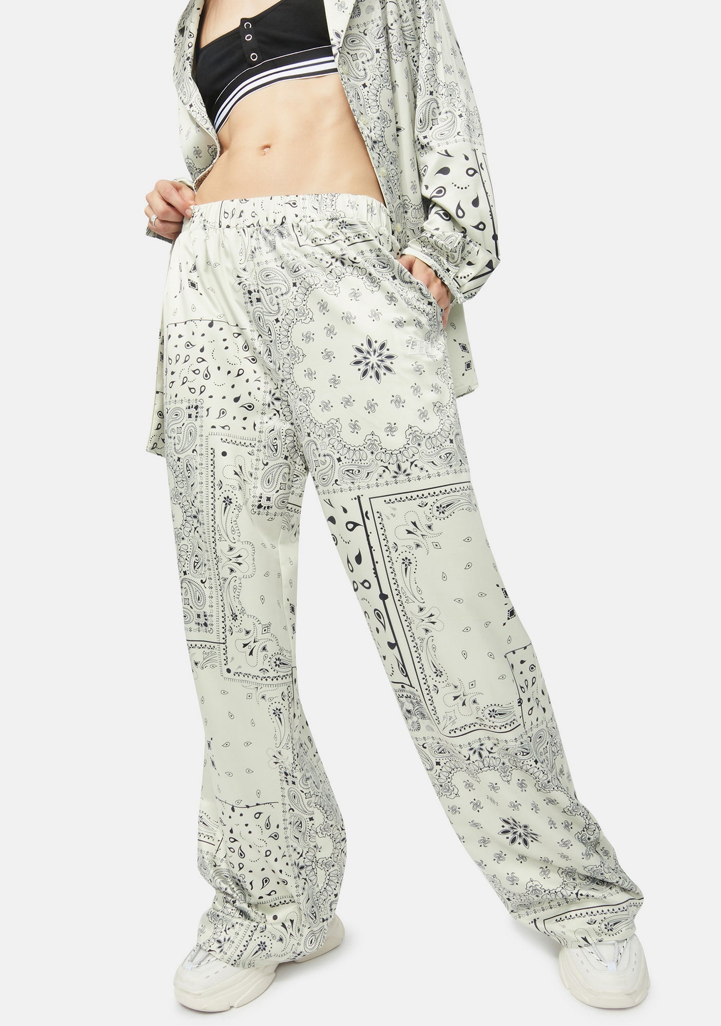 Satin Slouch Trousers