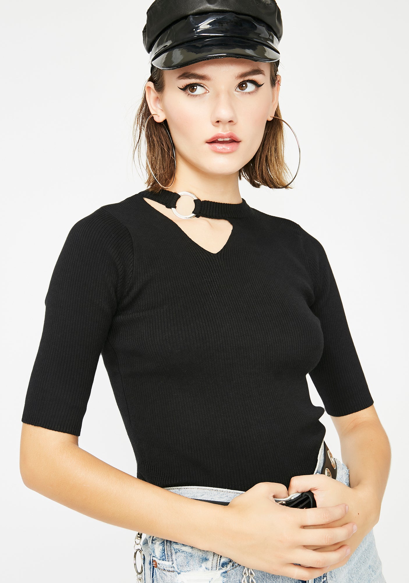 Thinkin Bout You O-Ring Sweater