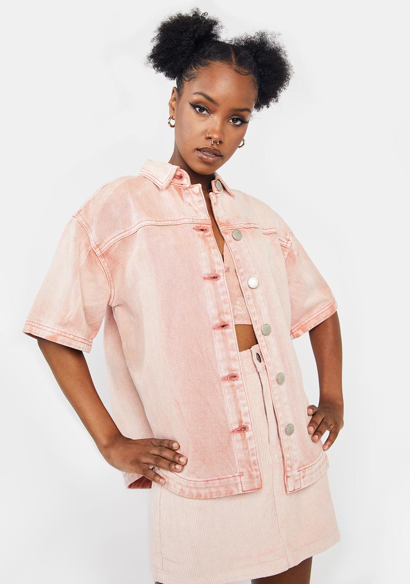 Rose Wash Denim Jacket