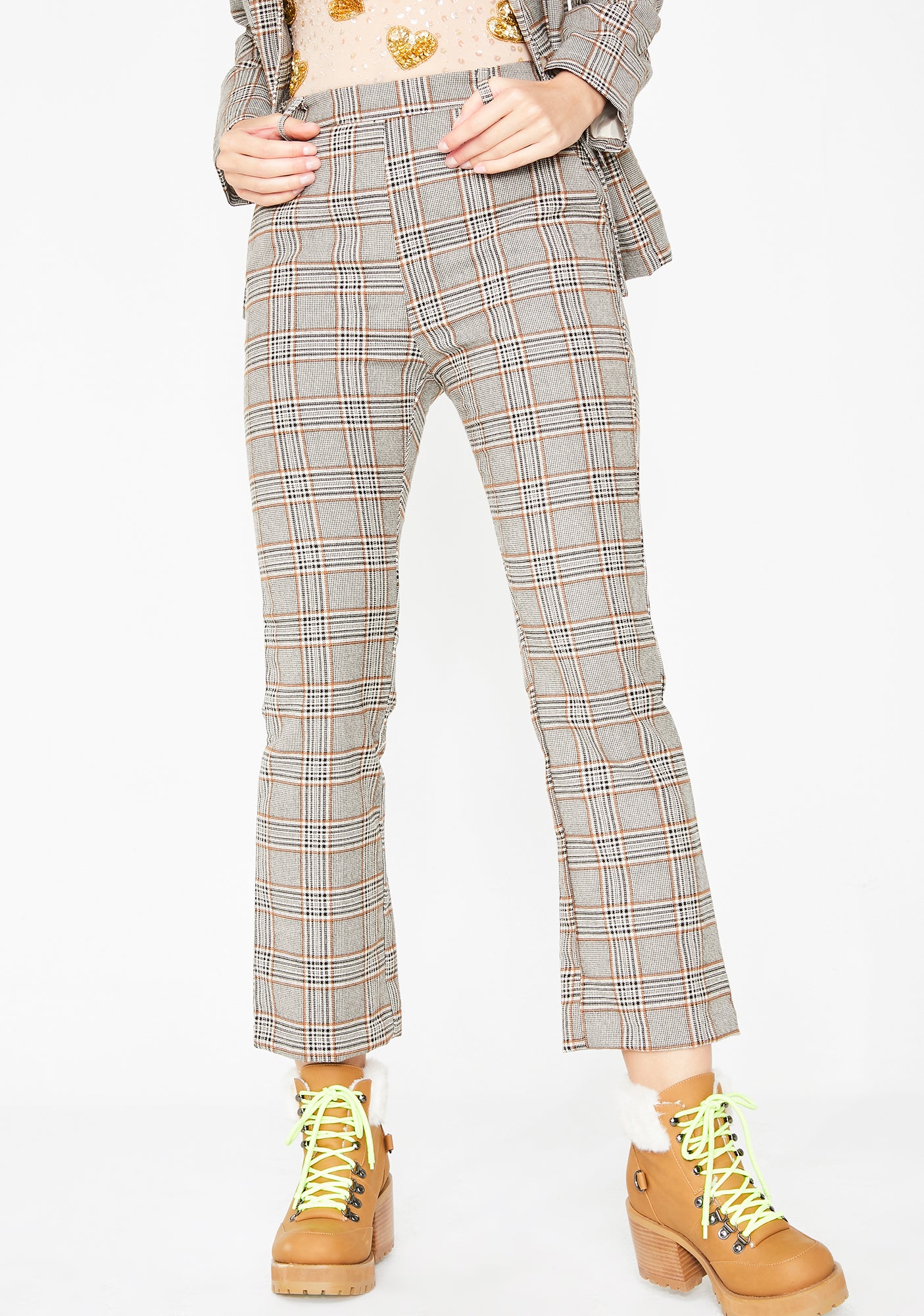 Nine To Five Plaid Pants