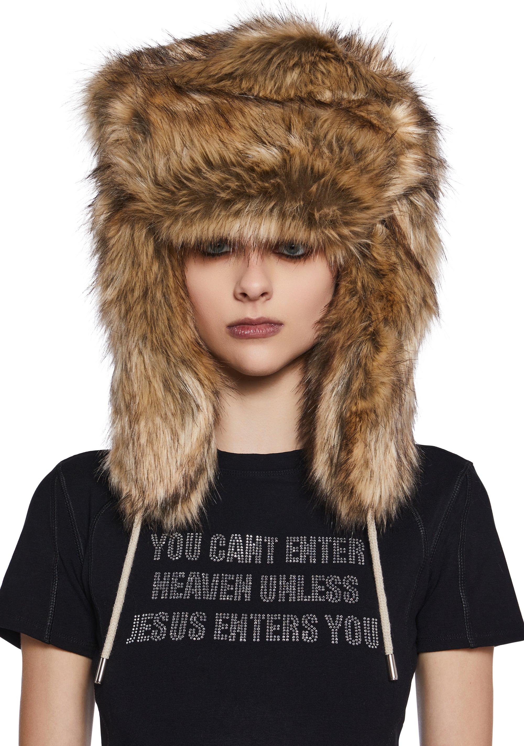 Midnight Faux Fur Hat