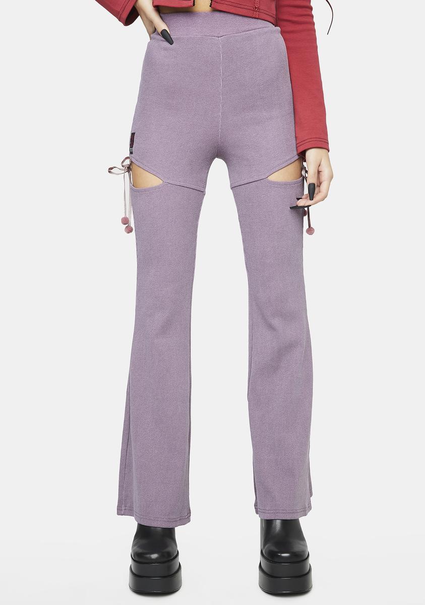 Purple Dragon Pom Pants