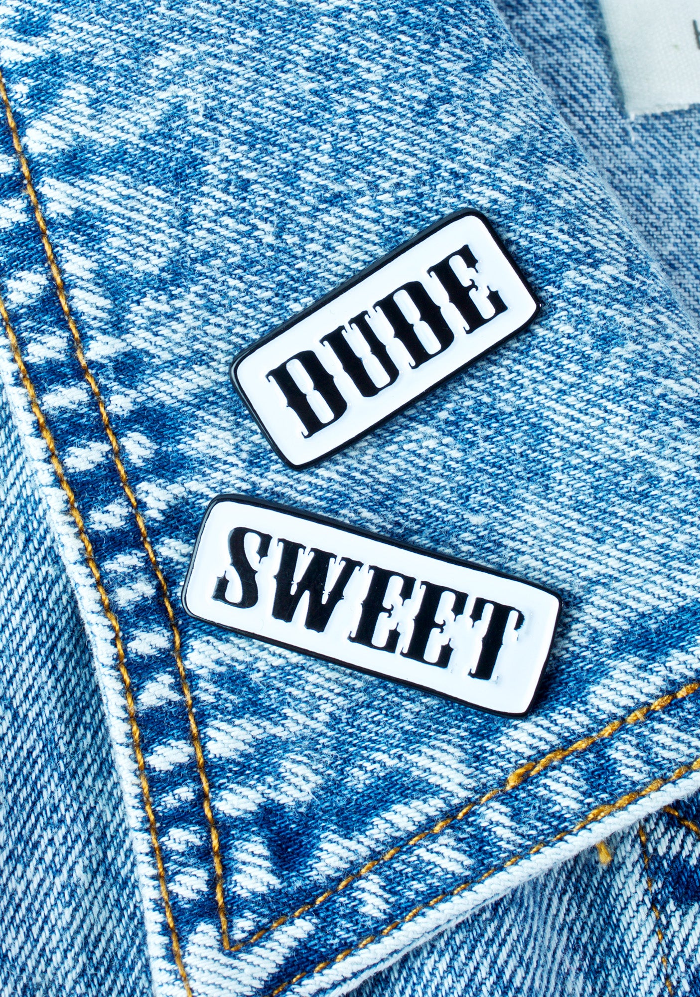 Dude Sweet Enamel Pin Set