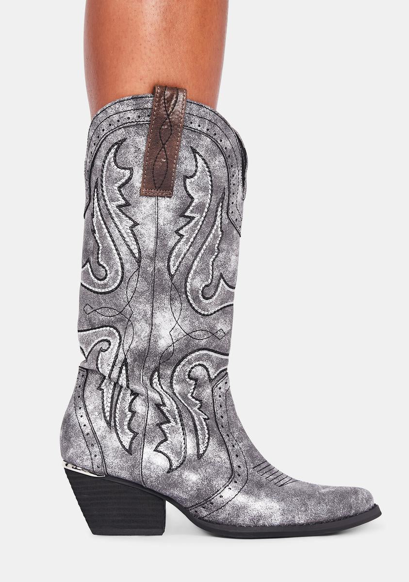 Chromatic Raspy Cowboy Boots