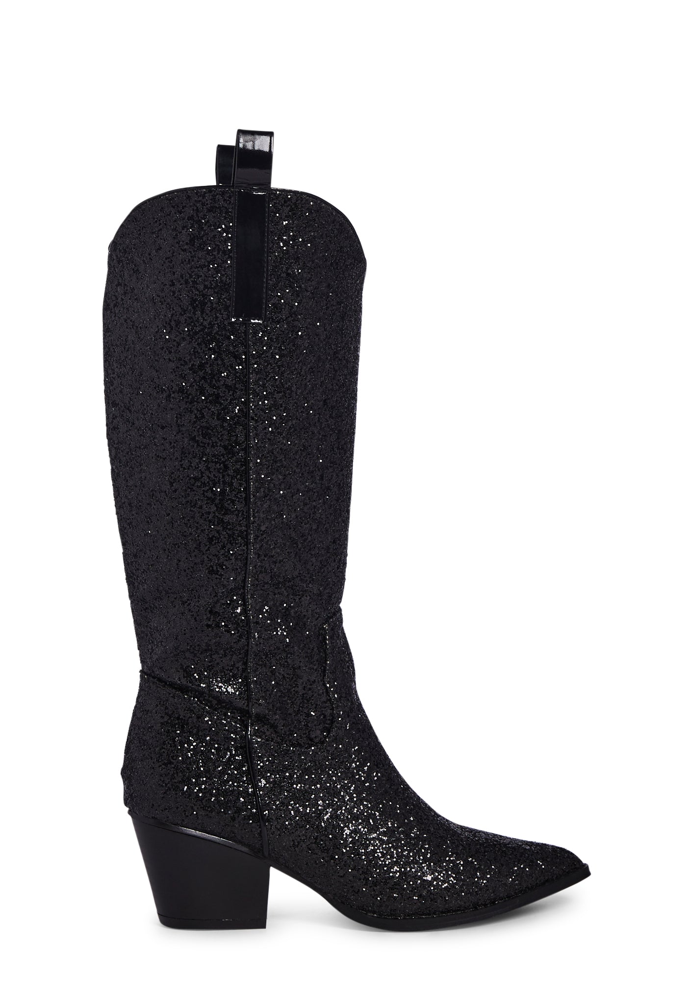 Black Venicee Cowboy Boots