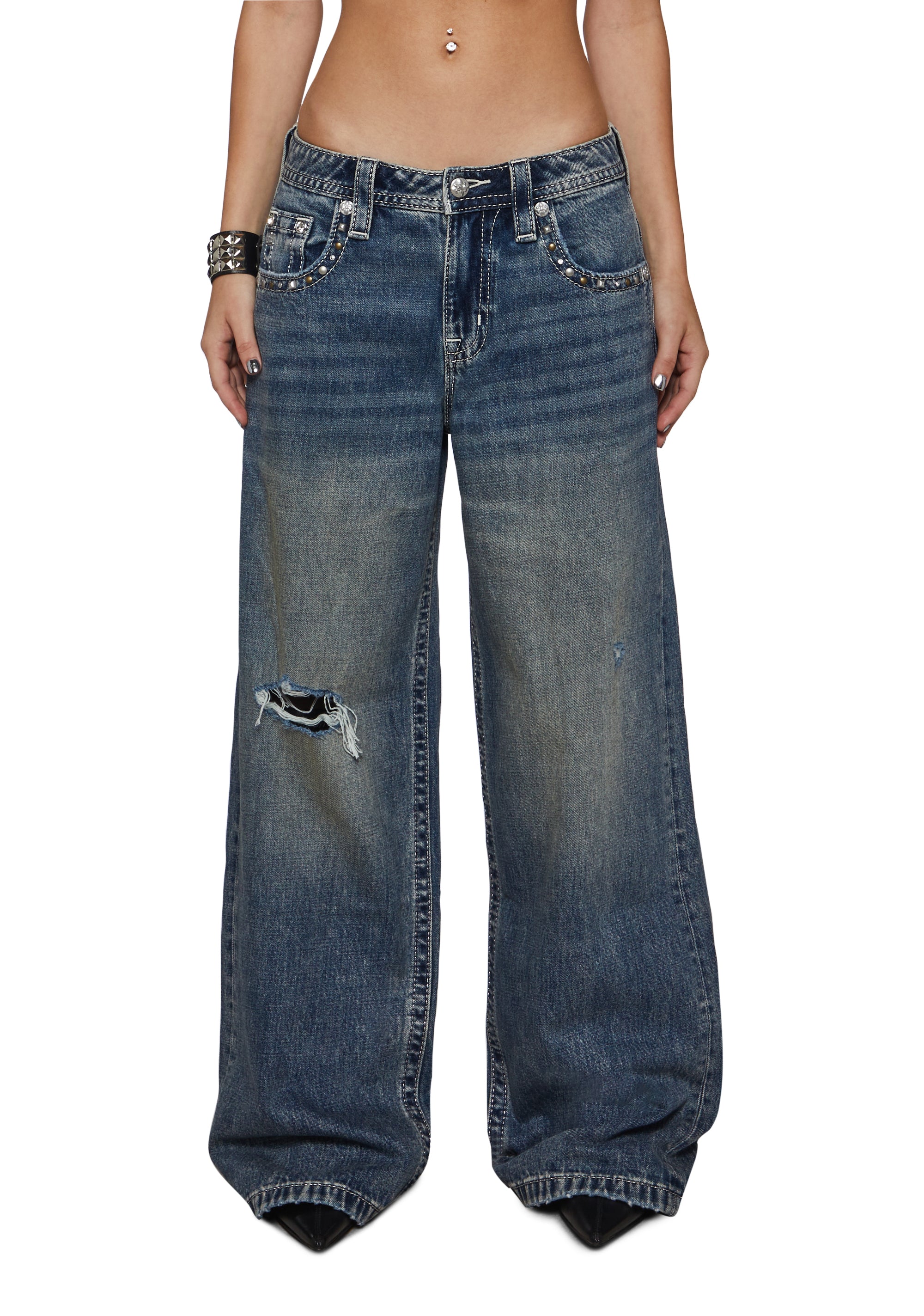 Nocturne Low Rise Baggy Jeans