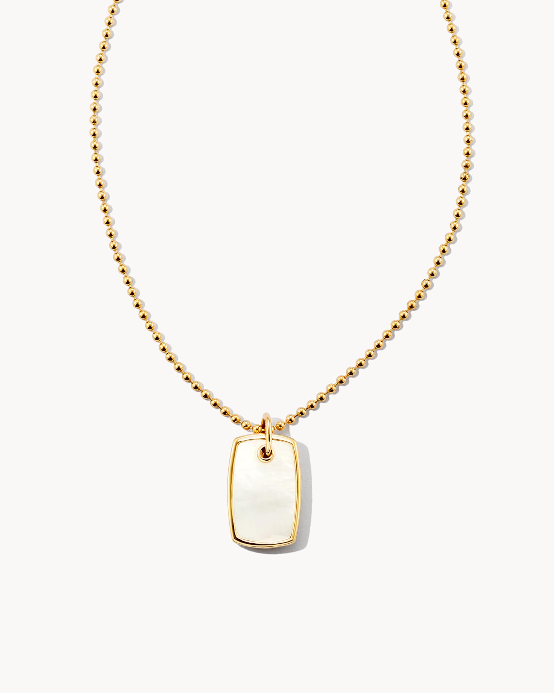 Dog Tag Charm Necklace