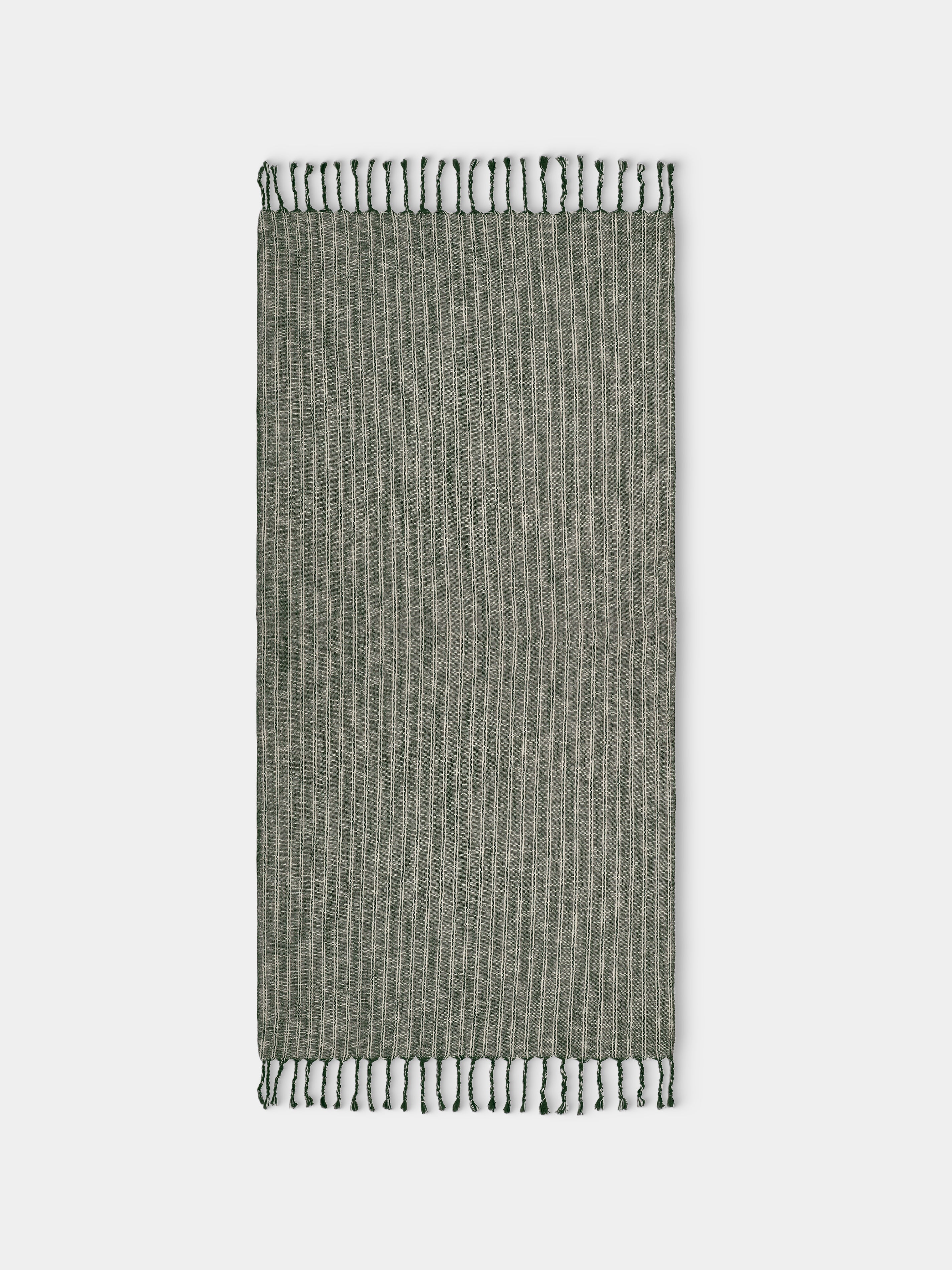 | Set of 2 | Basil Handwoven Linen and Cotton Towels