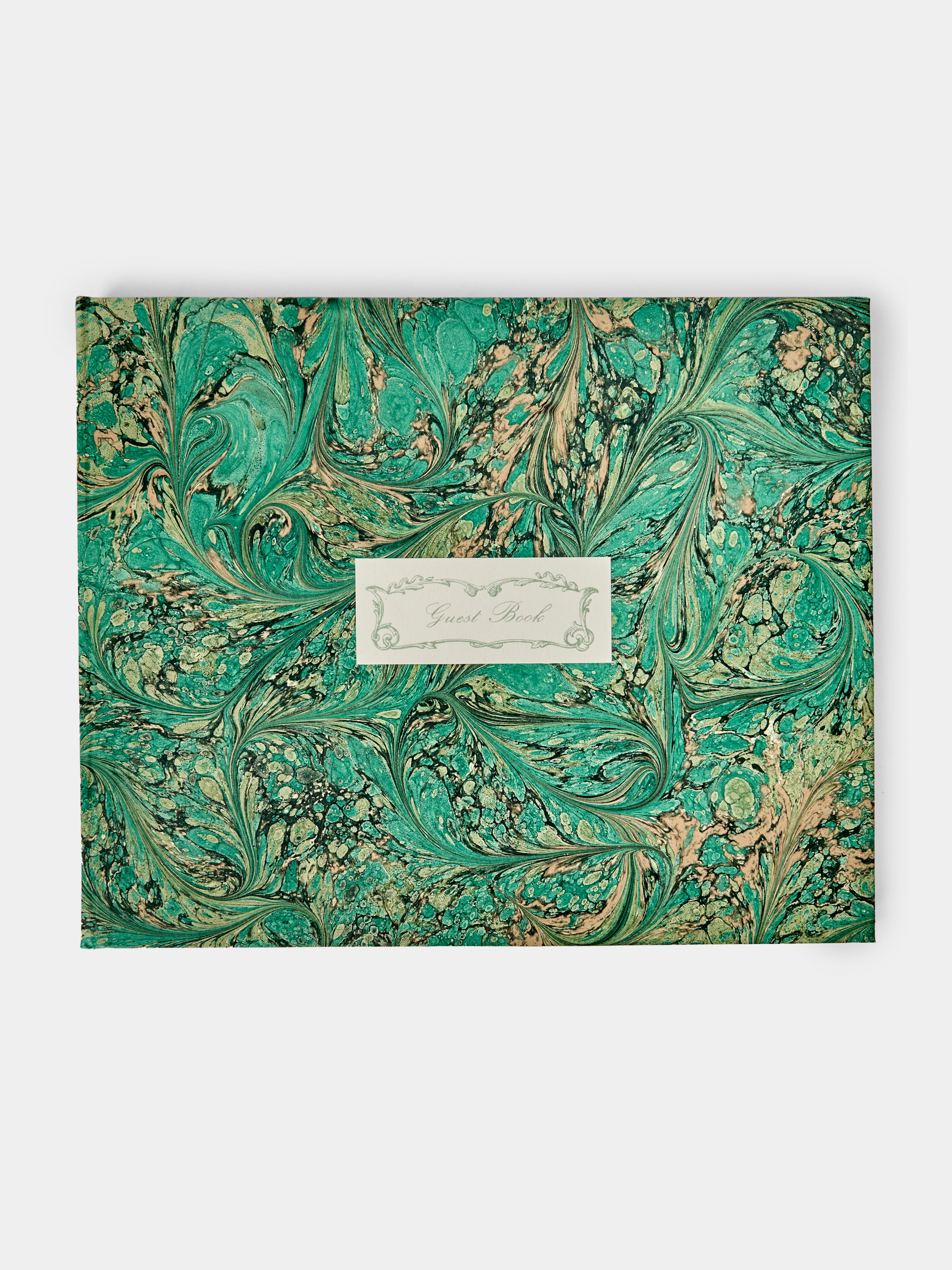 Hand-Marbled Guest Book