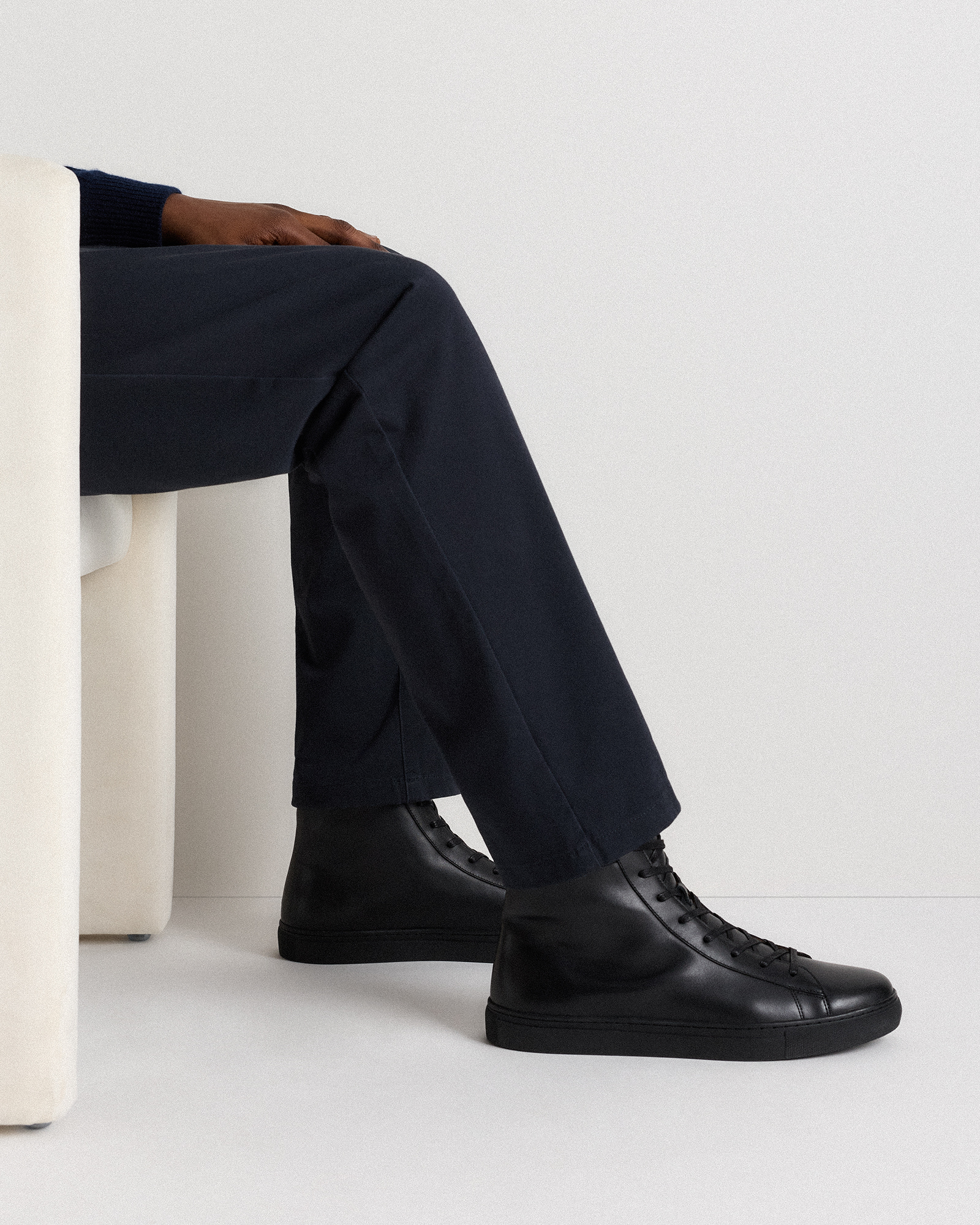 Italian Leather High Top Everyday Sneaker — Image 7