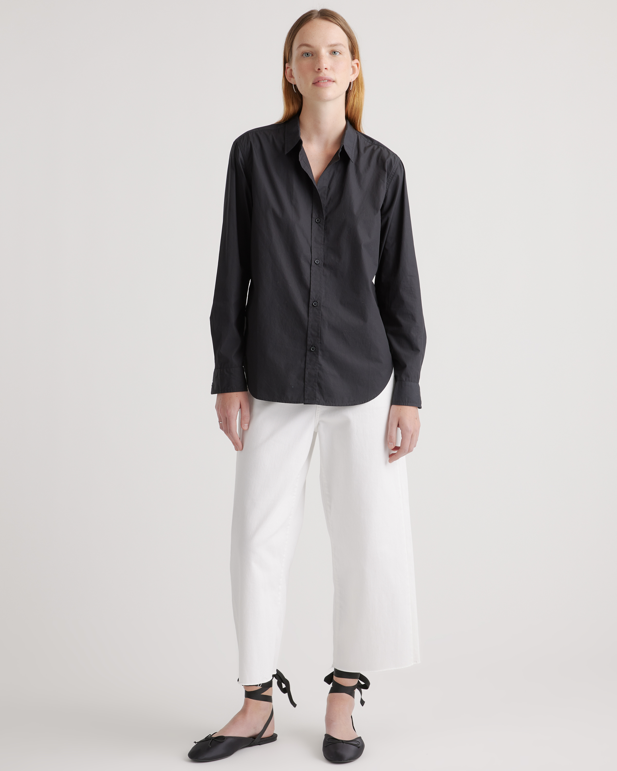 100% Organic Cotton Poplin Long Sleeve Shirt — Image 33