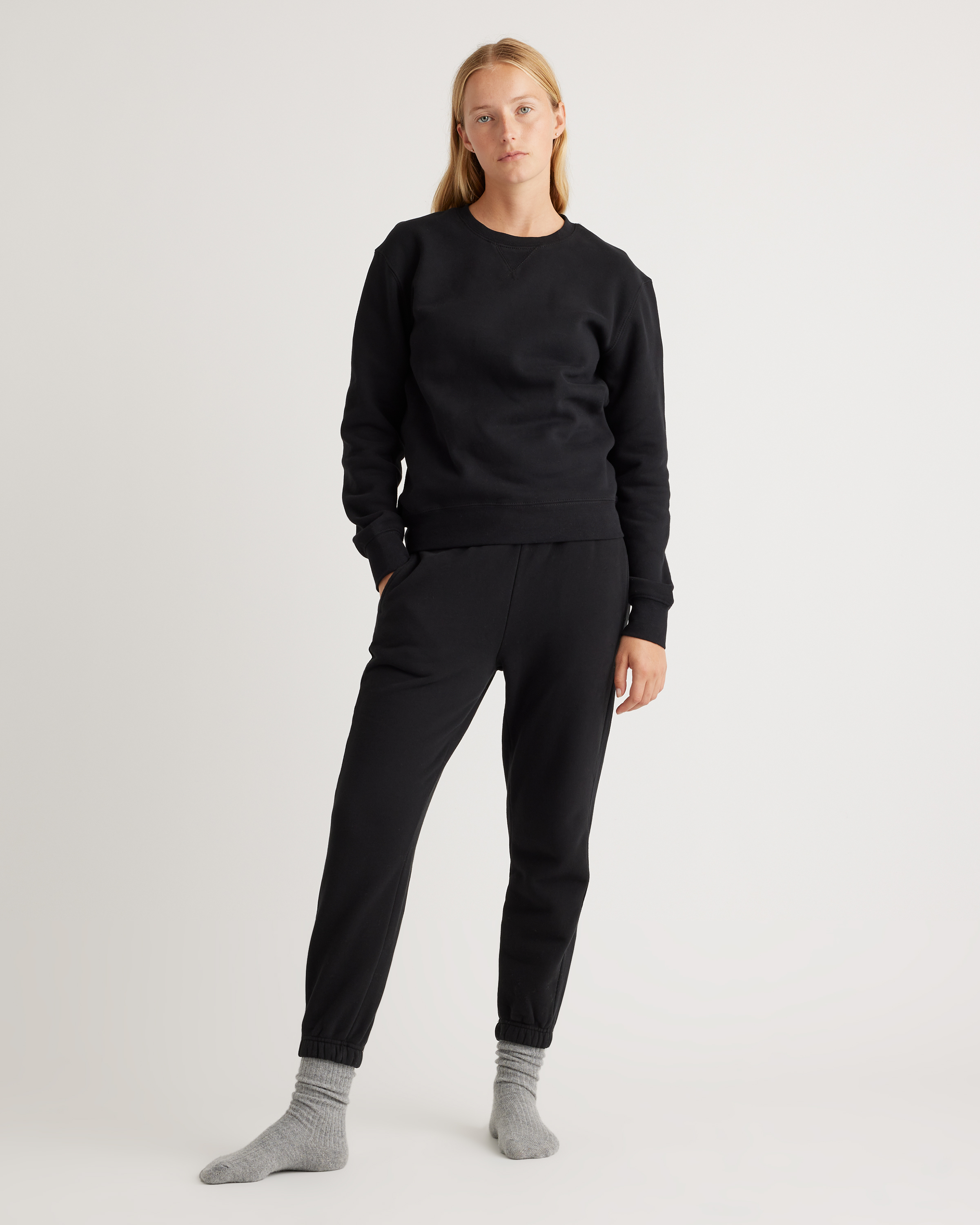 Organic Heavyweight Fleece Boyfriend Sweatpants — Image 9