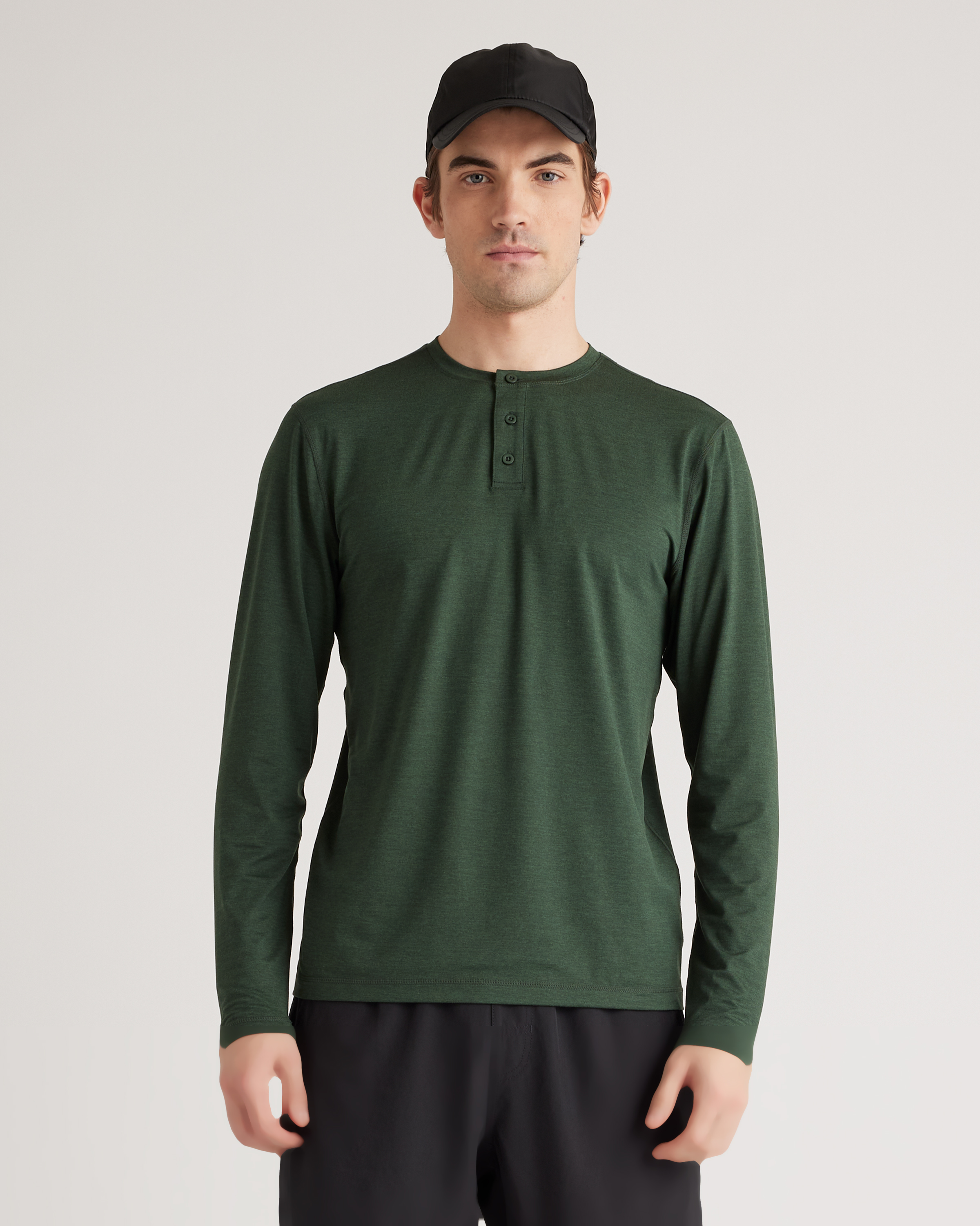 Flowknit Breeze Performance Long Sleeve Henley Tee — Image 4