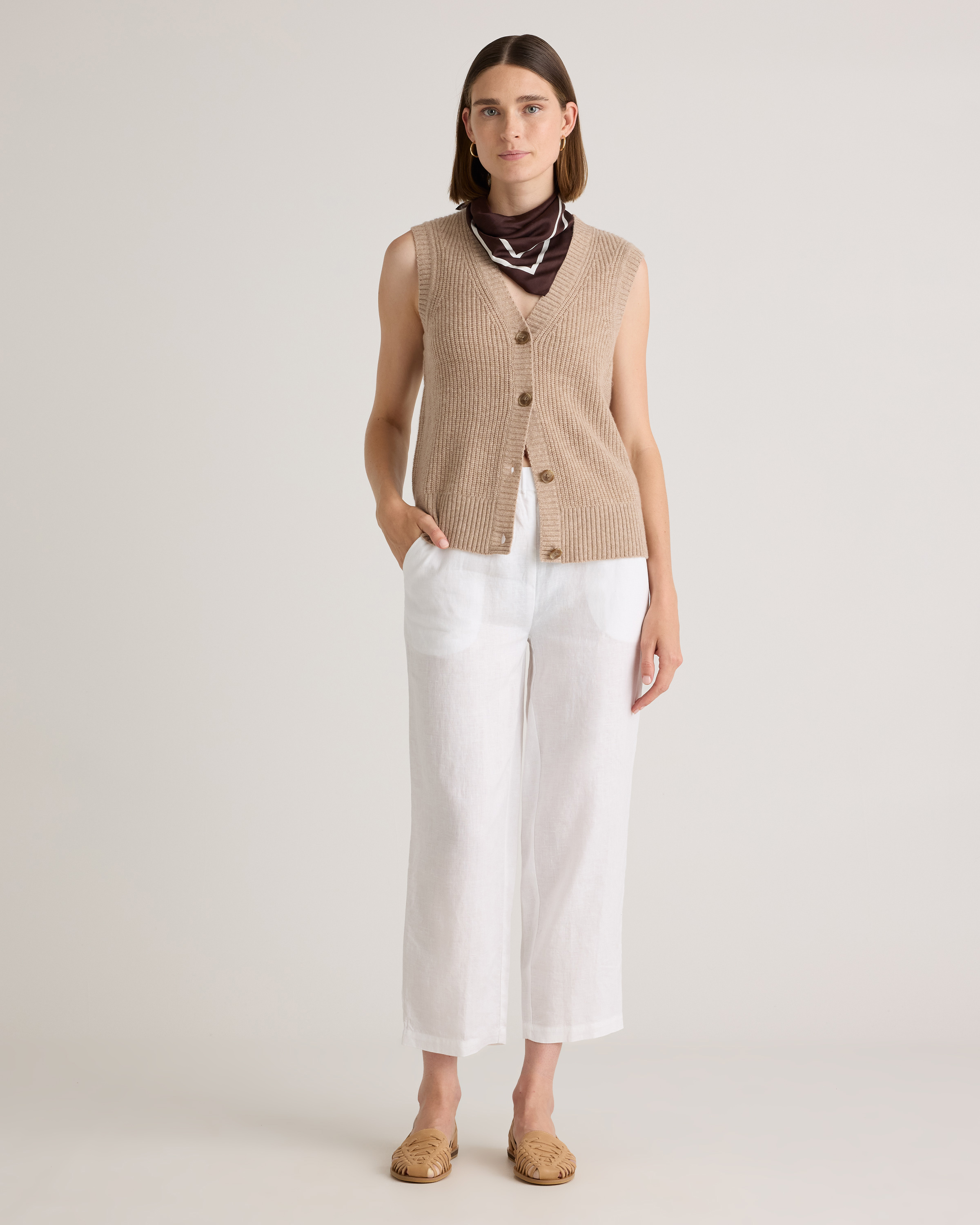 Mongolian Cashmere Fisherman Sweater Vest — Image 19