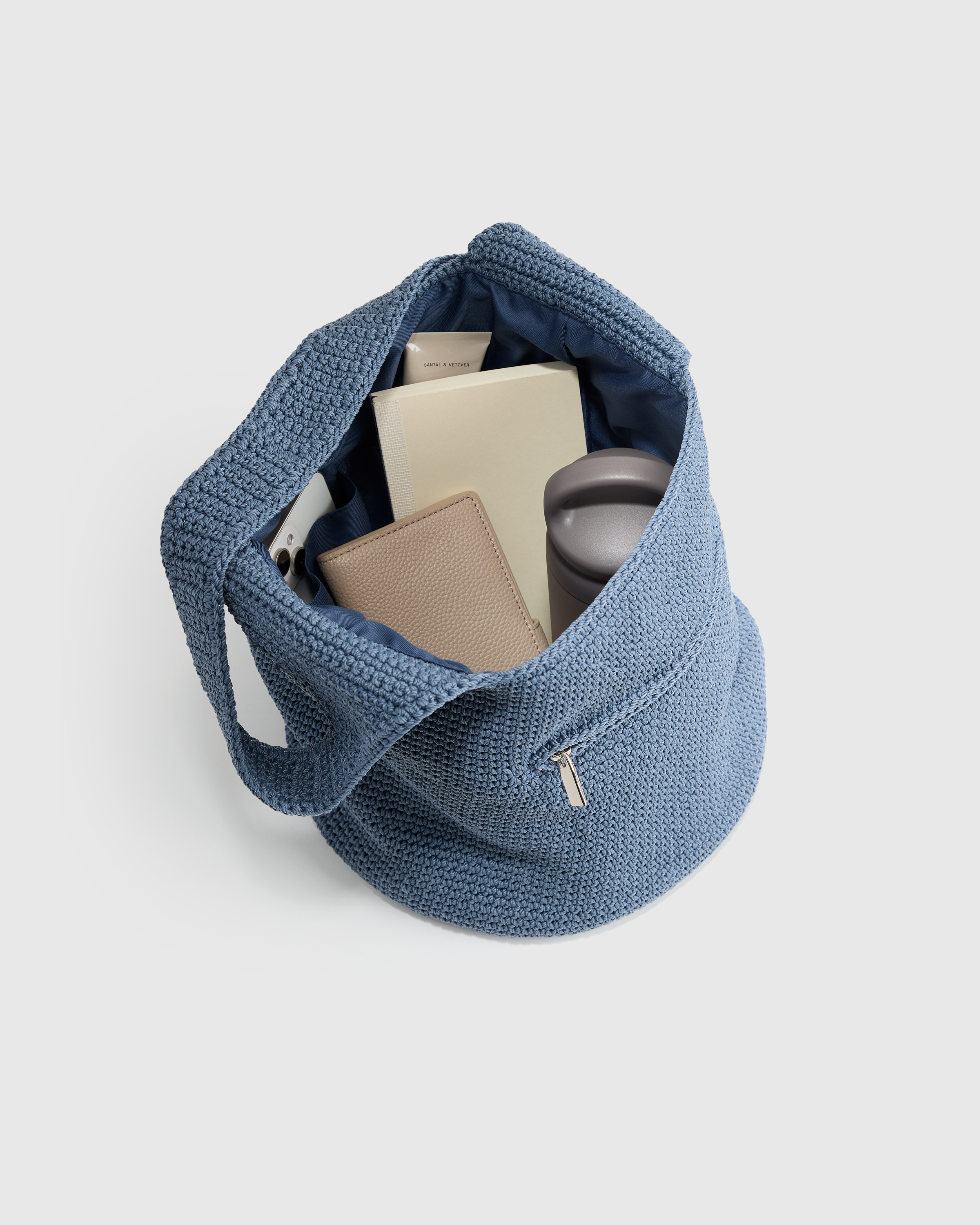 Hand Crochet Hobo Shoulder Bag — Image 14