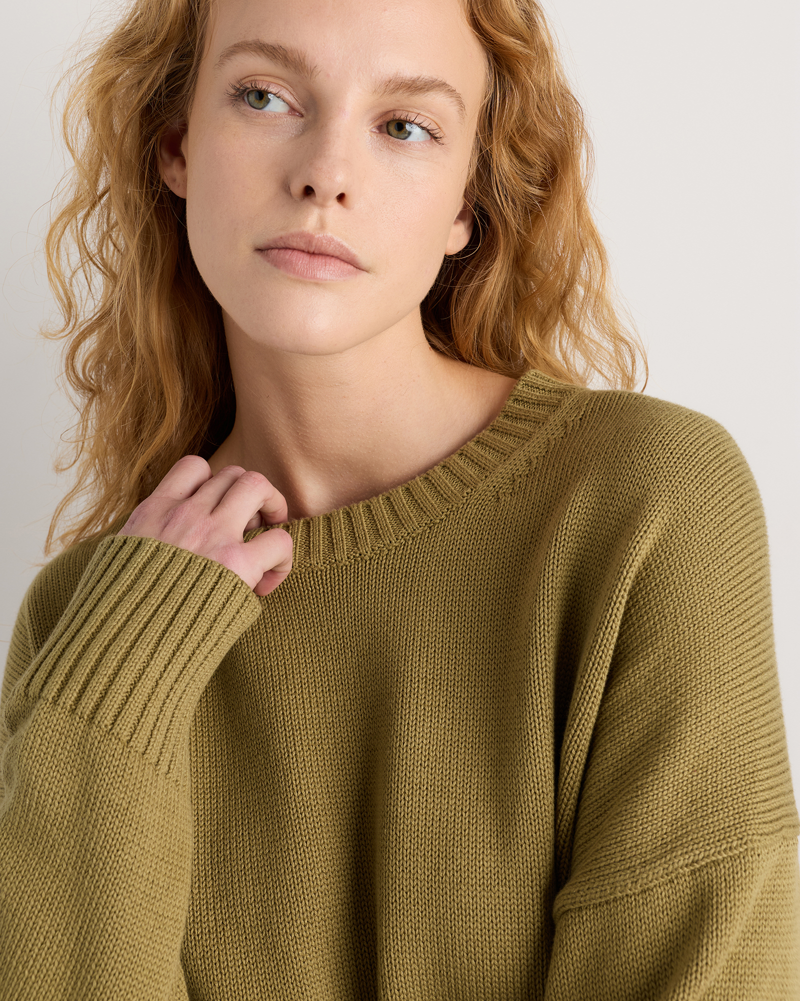 100% Organic Cotton Boyfriend Crew Sweater — Image 26