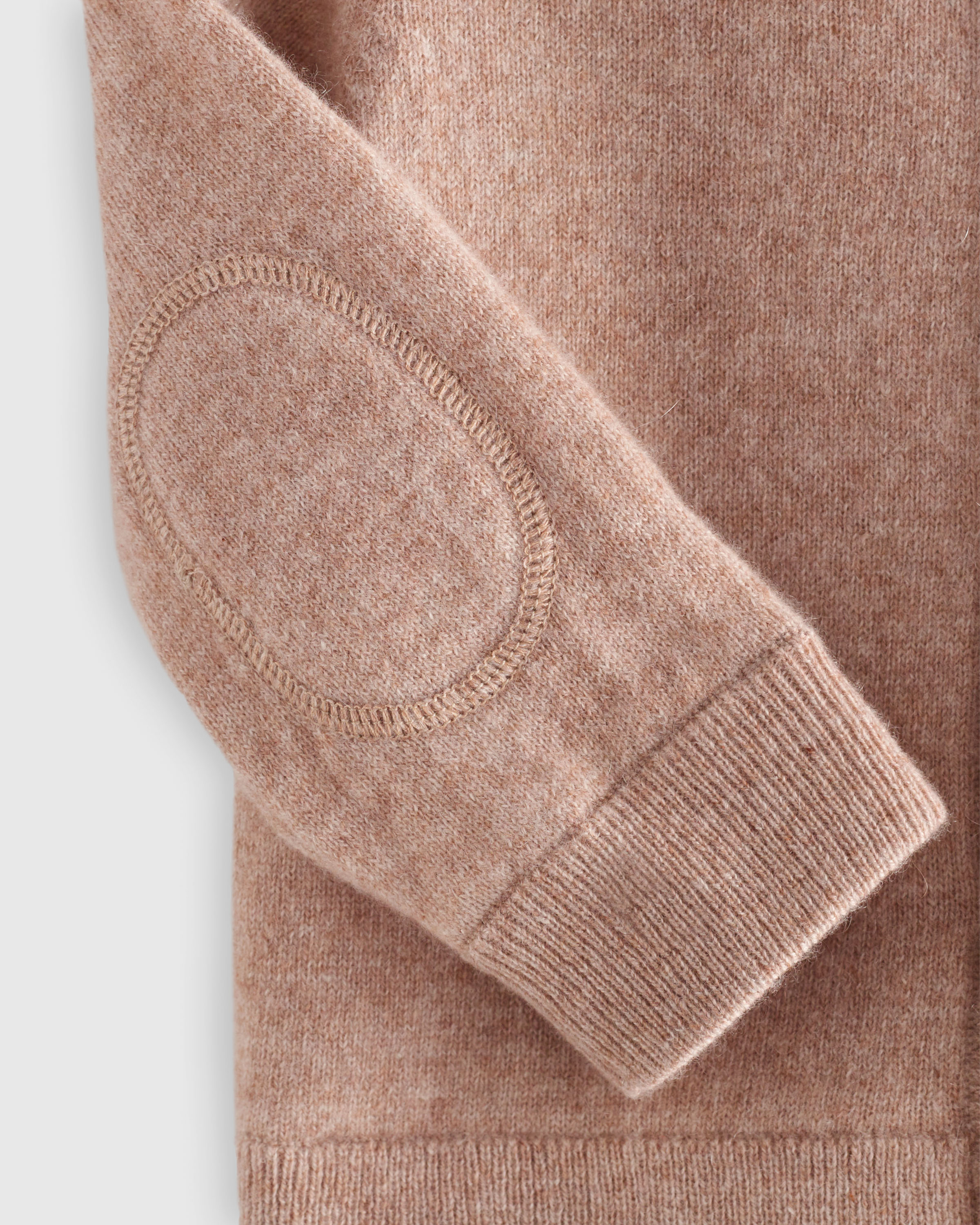 oatmeal Washable Cashmere Hooded Cardigan — Image 3