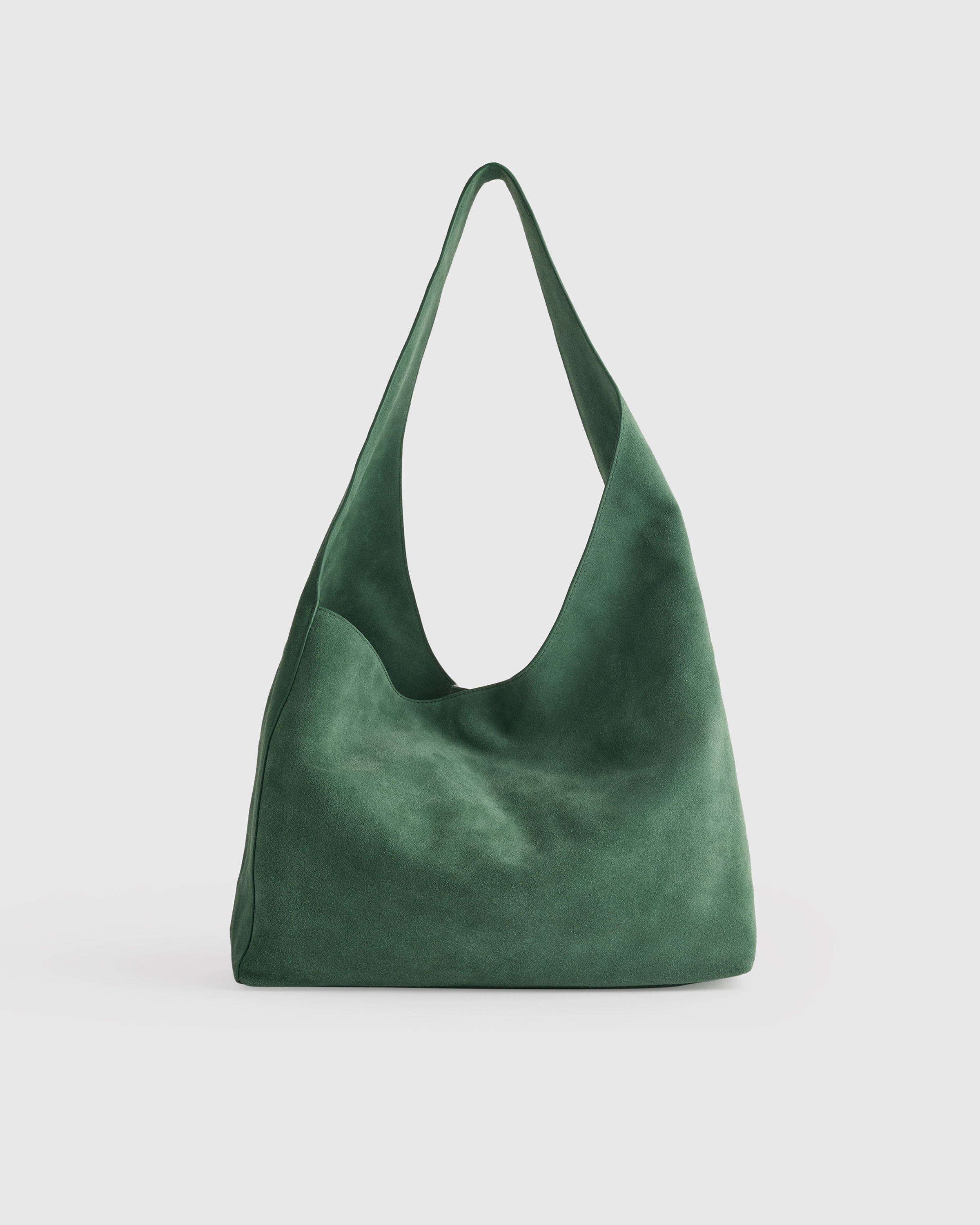 Italian Suede Slouchy Shoulder Bag — Image 36