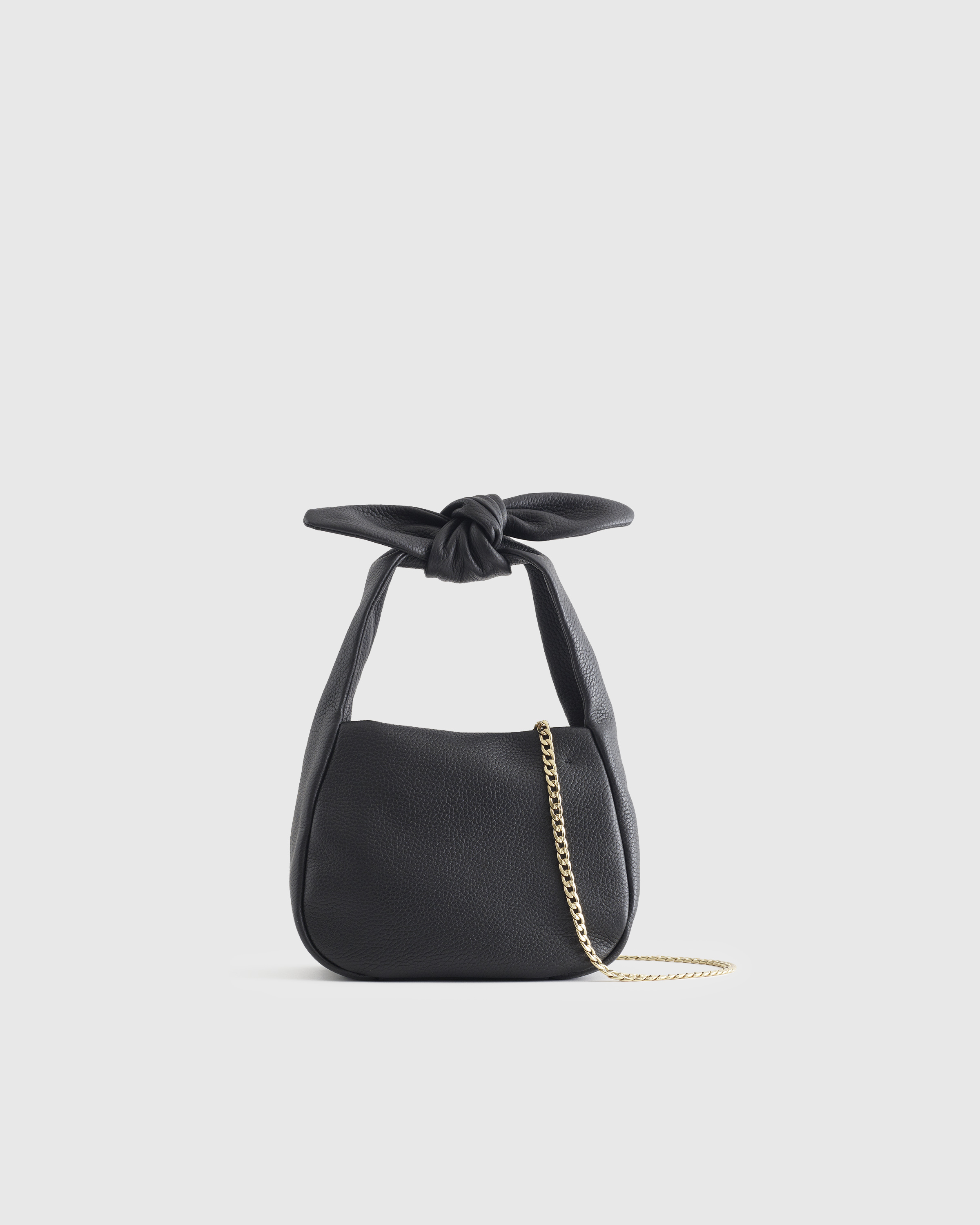 Italian Leather Mini Bow Bag — Image 14