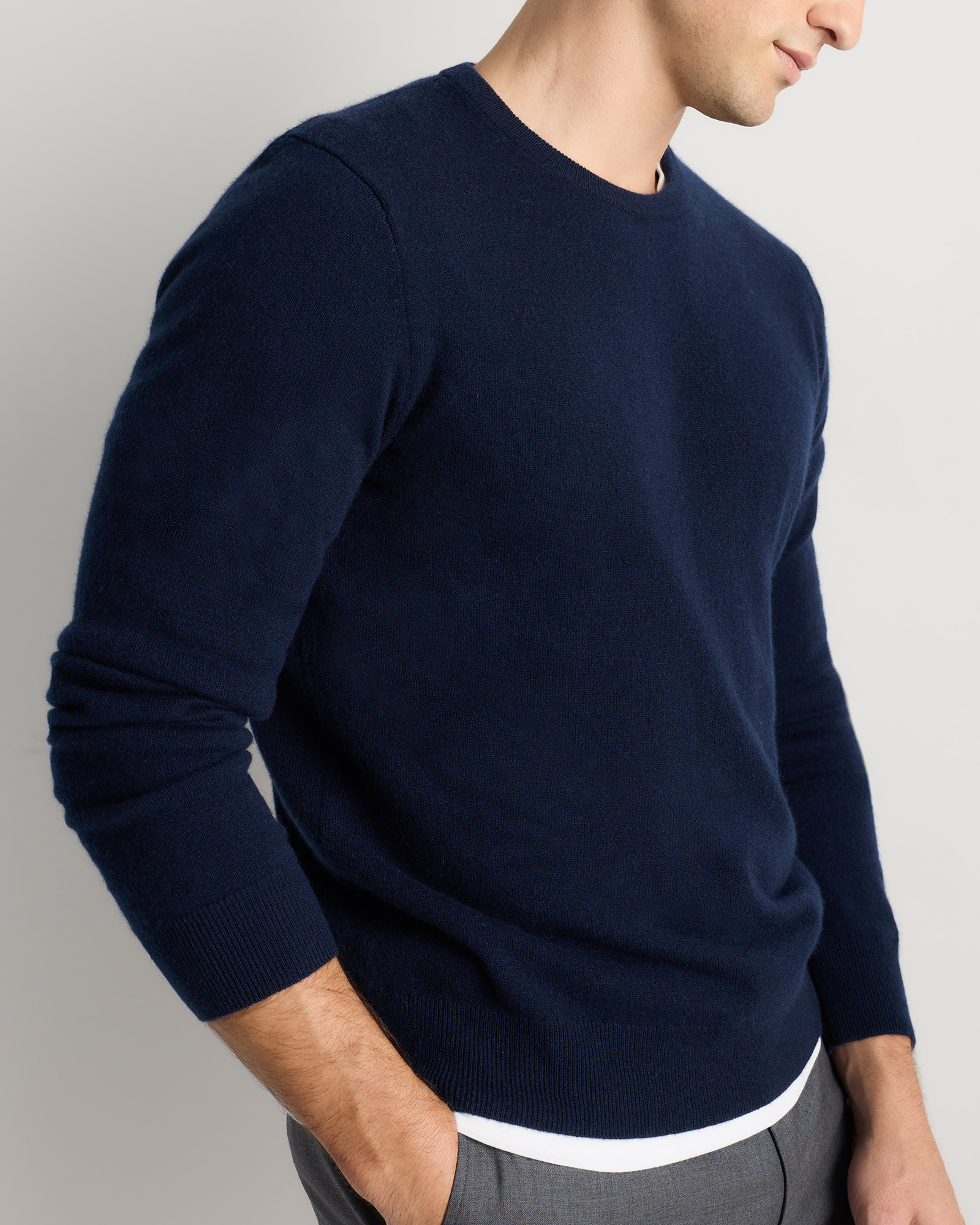 Mongolian Cashmere Crewneck Sweater — Image 30