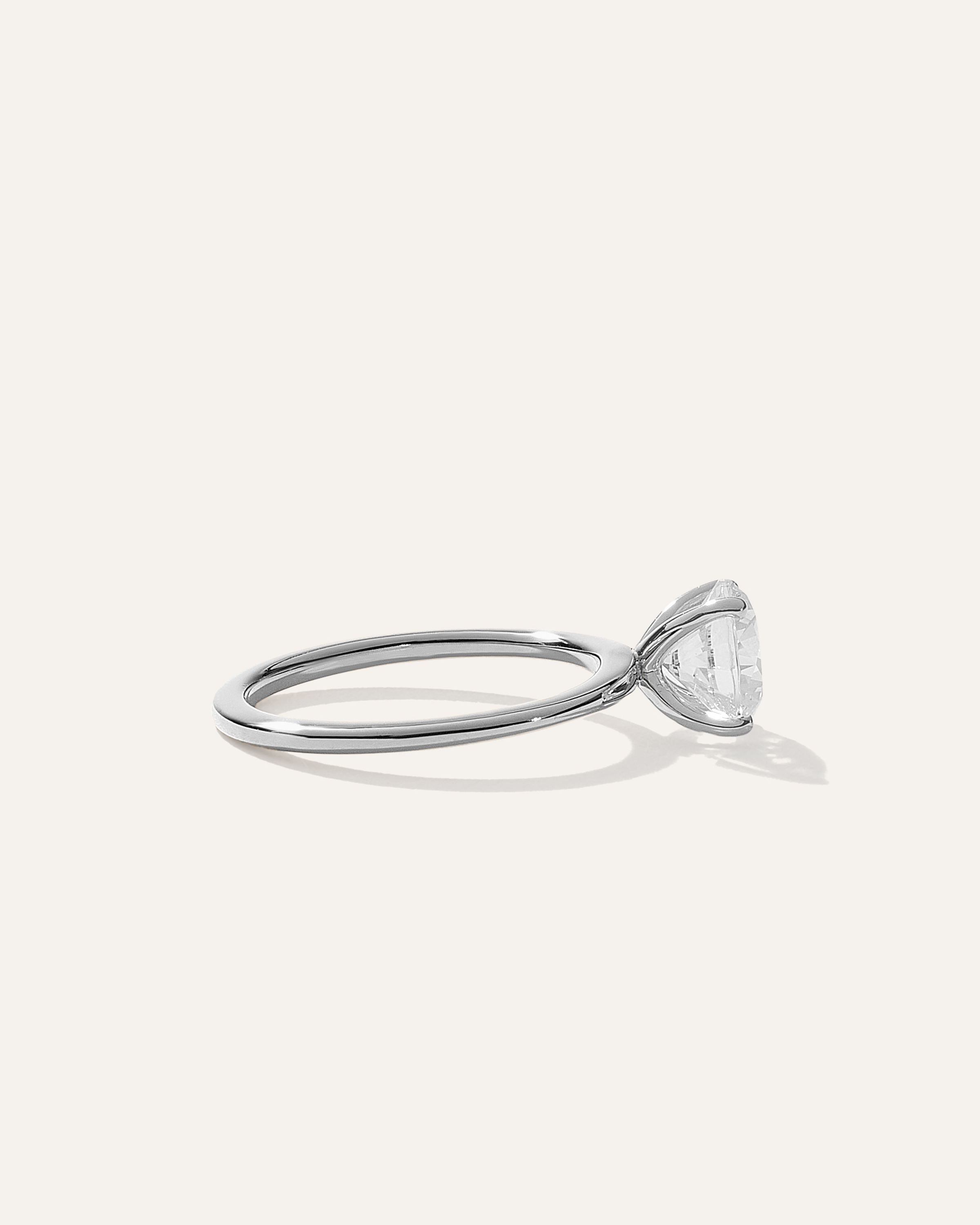 Lab Grown Diamond Round Petite Classic Engagement Ring - 1.50ct — Image 13