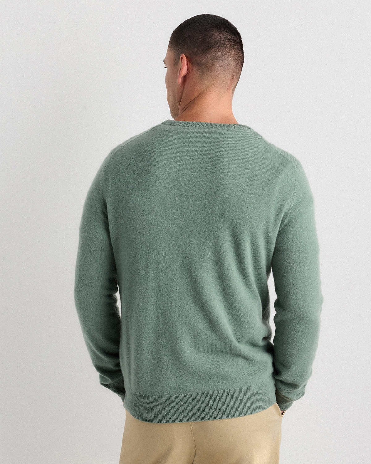 Mongolian Cashmere Crewneck Sweater — Image 47