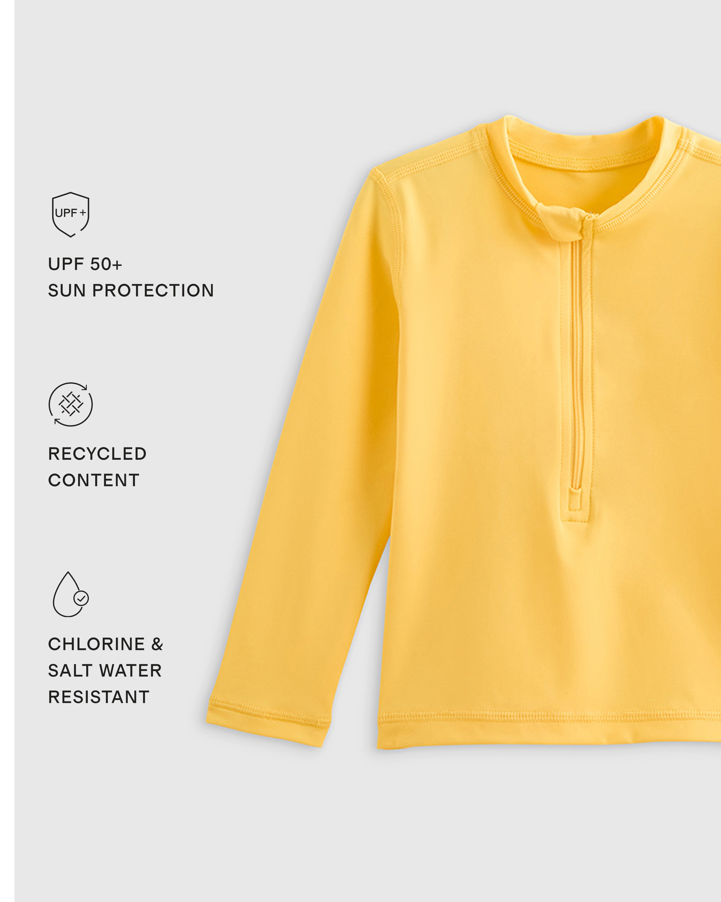 Long Sleeve Zip-Up Rash Guard — Image 16