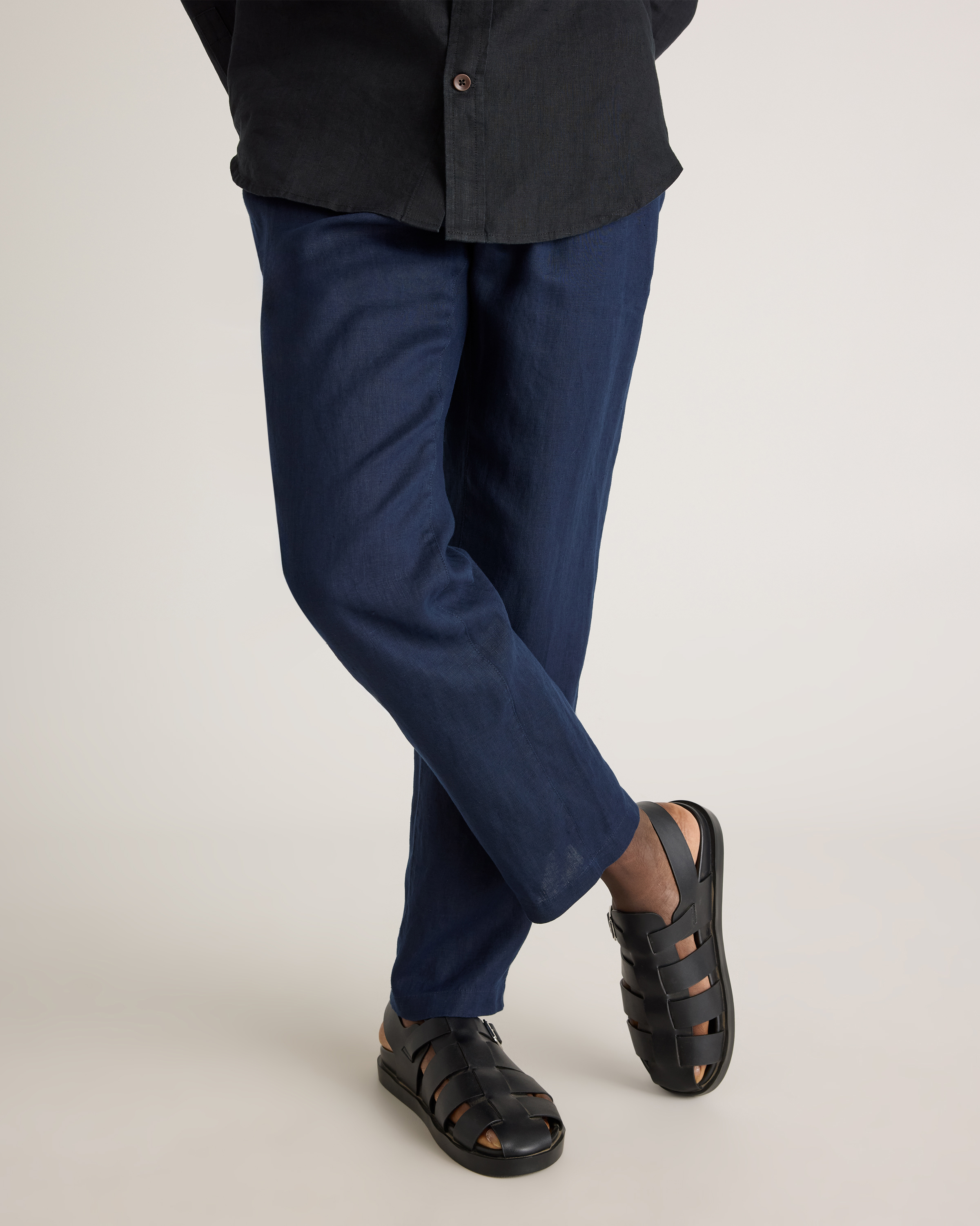 100% European Linen Drawstring Beach Pants — Image 13