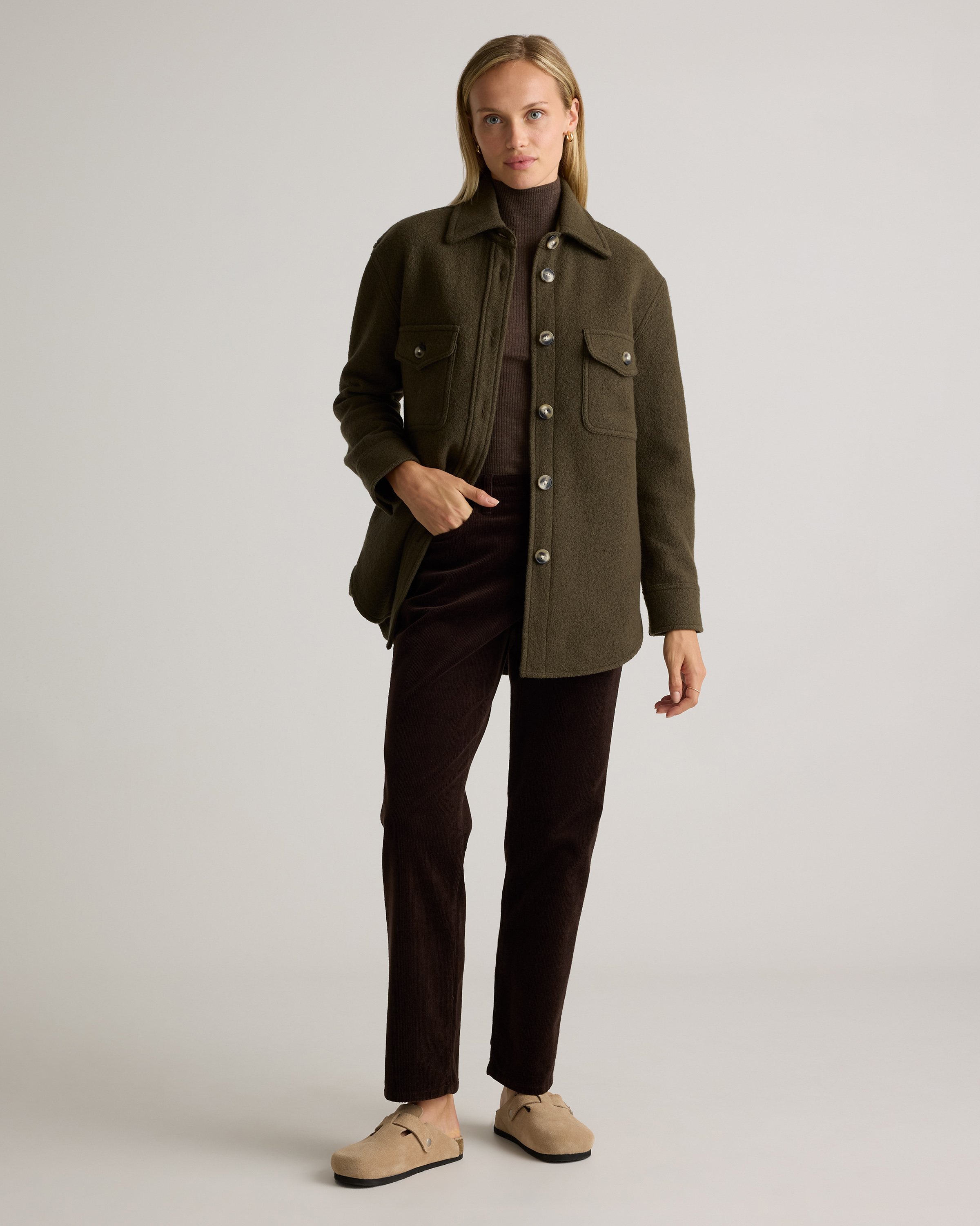 100% Merino Wool Shirt Jacket — Image 42