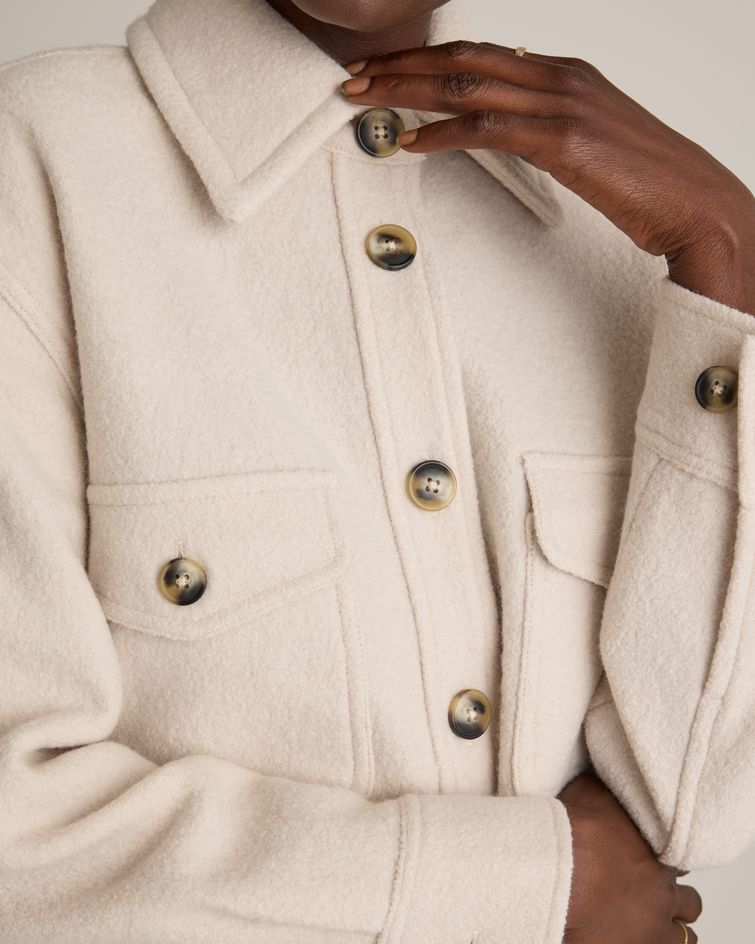 100% Merino Wool Shirt Jacket — Image 7