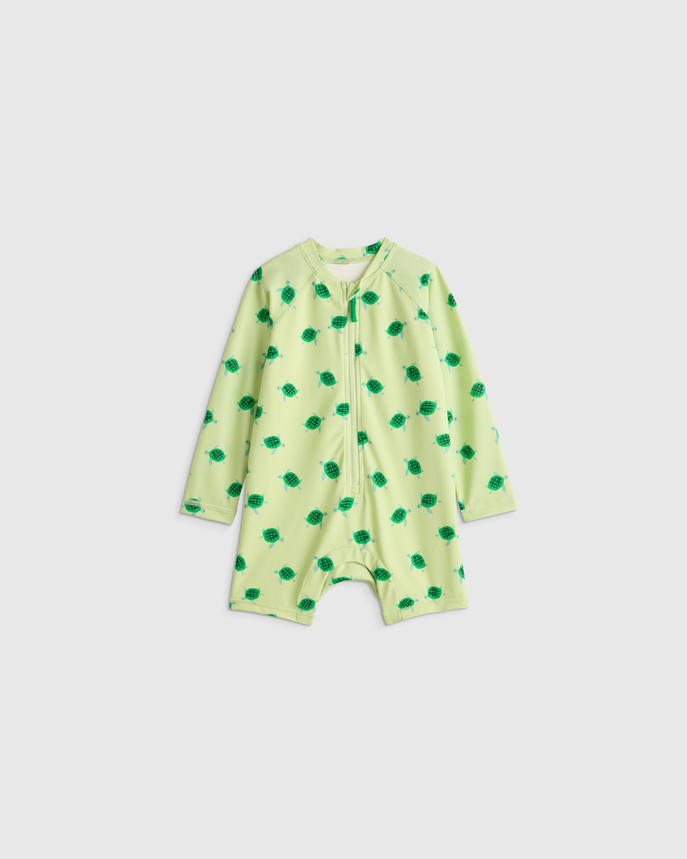 Long Sleeve Zip-Up Rash Guard One-Piece — Image 24
