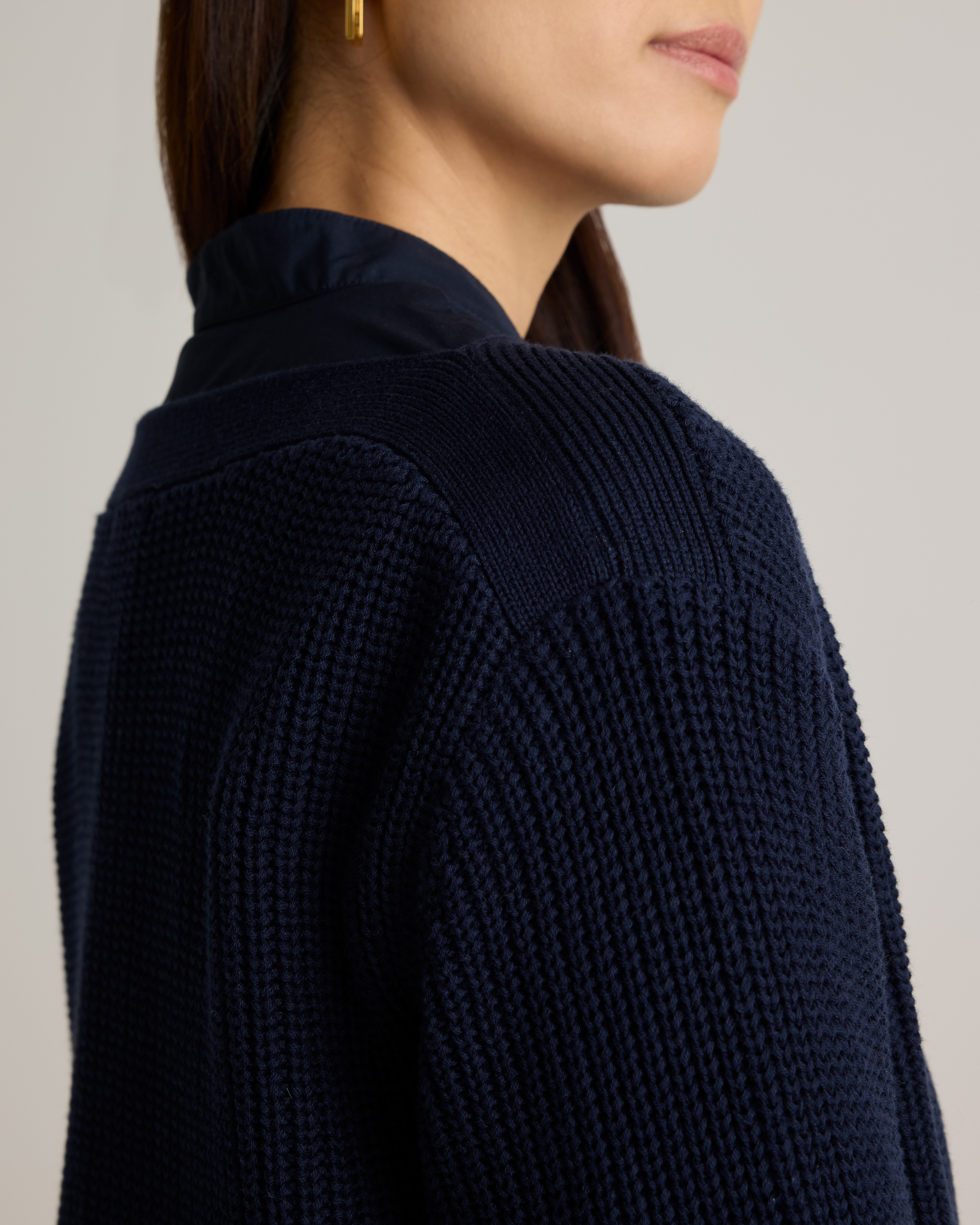 100% Organic Cotton Fisherman Boatneck Sweater — Image 15