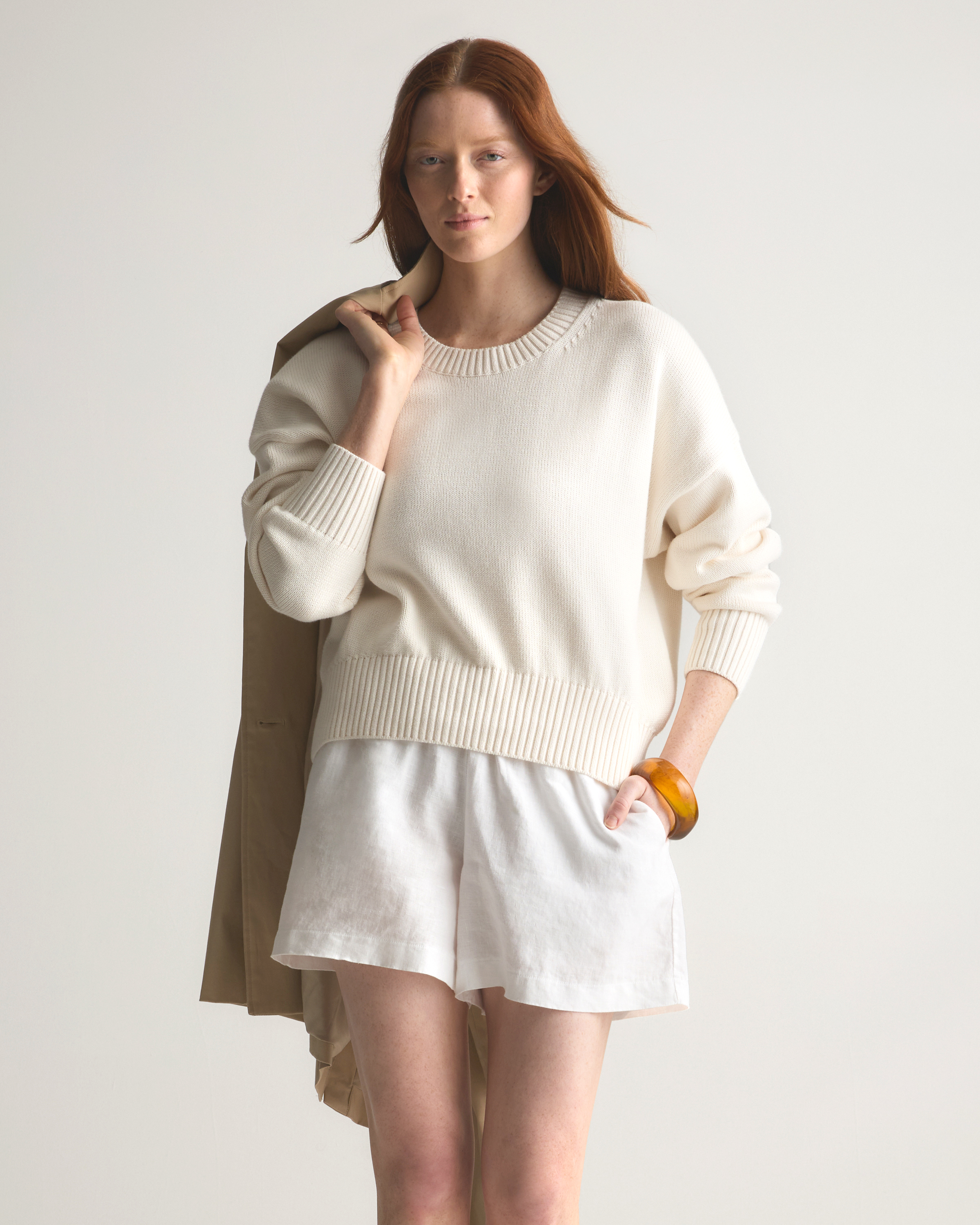 100% Organic Cotton Boyfriend Crew Sweater — Image 13
