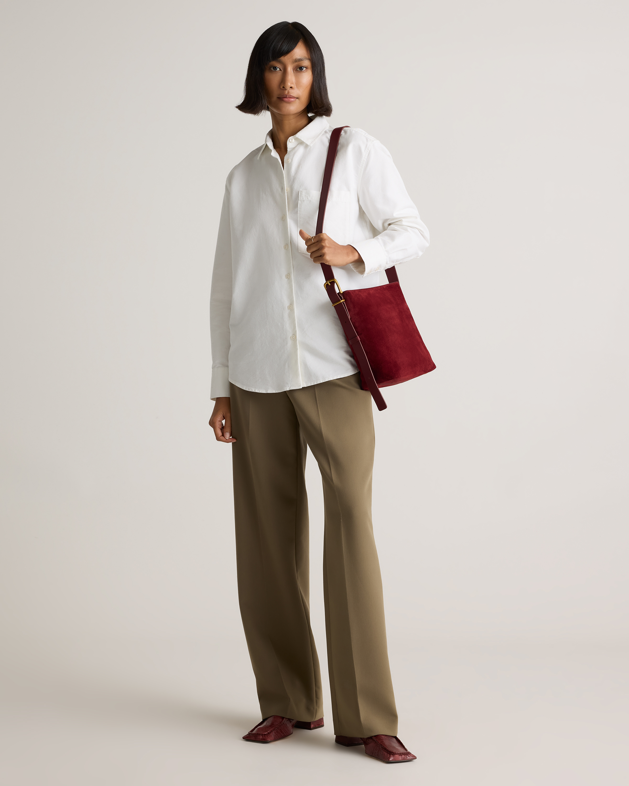 Italian Suede Bucket Crossbody — Image 28
