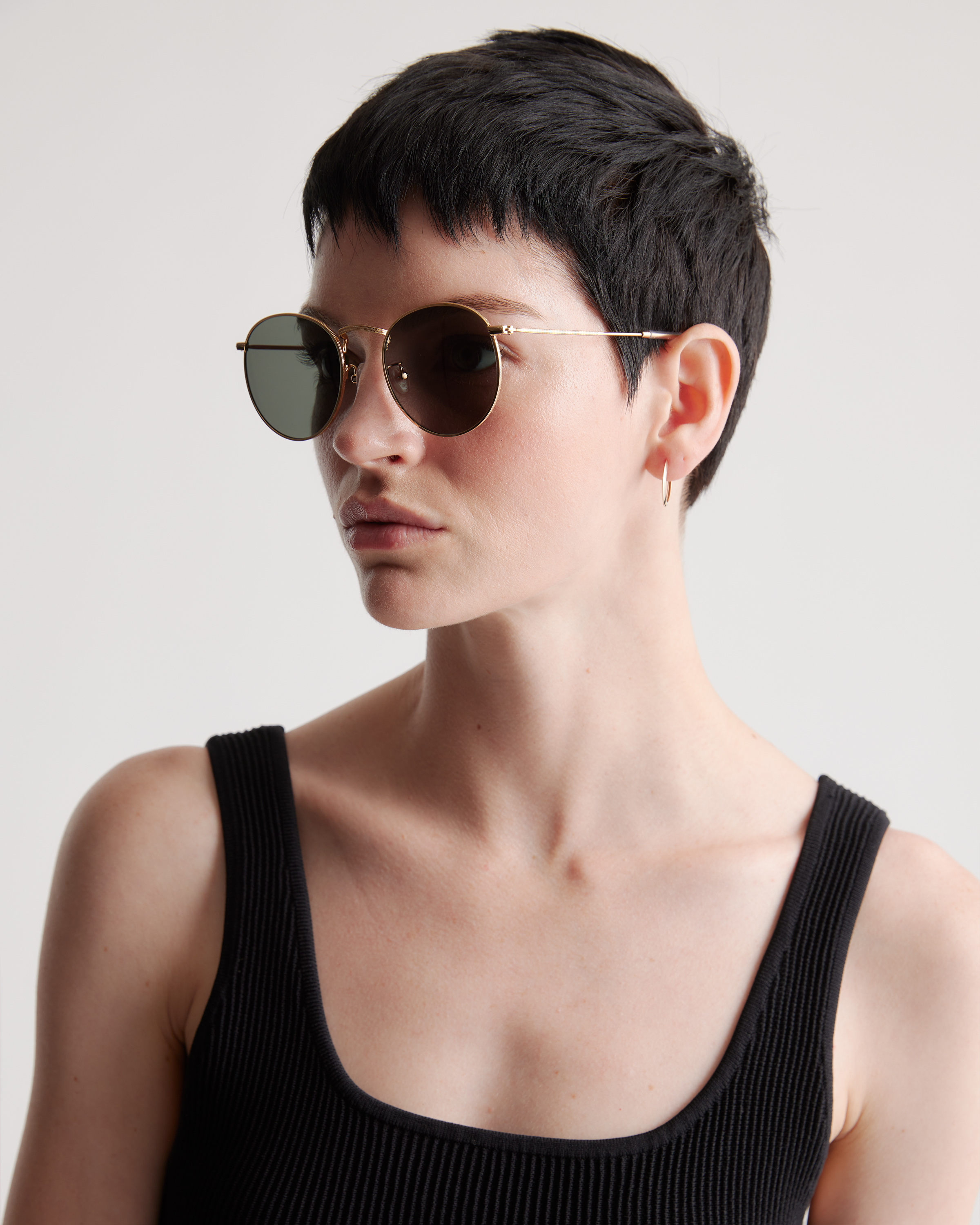 Hugo Polarized Stainless Steel Sunglasses — Image 3