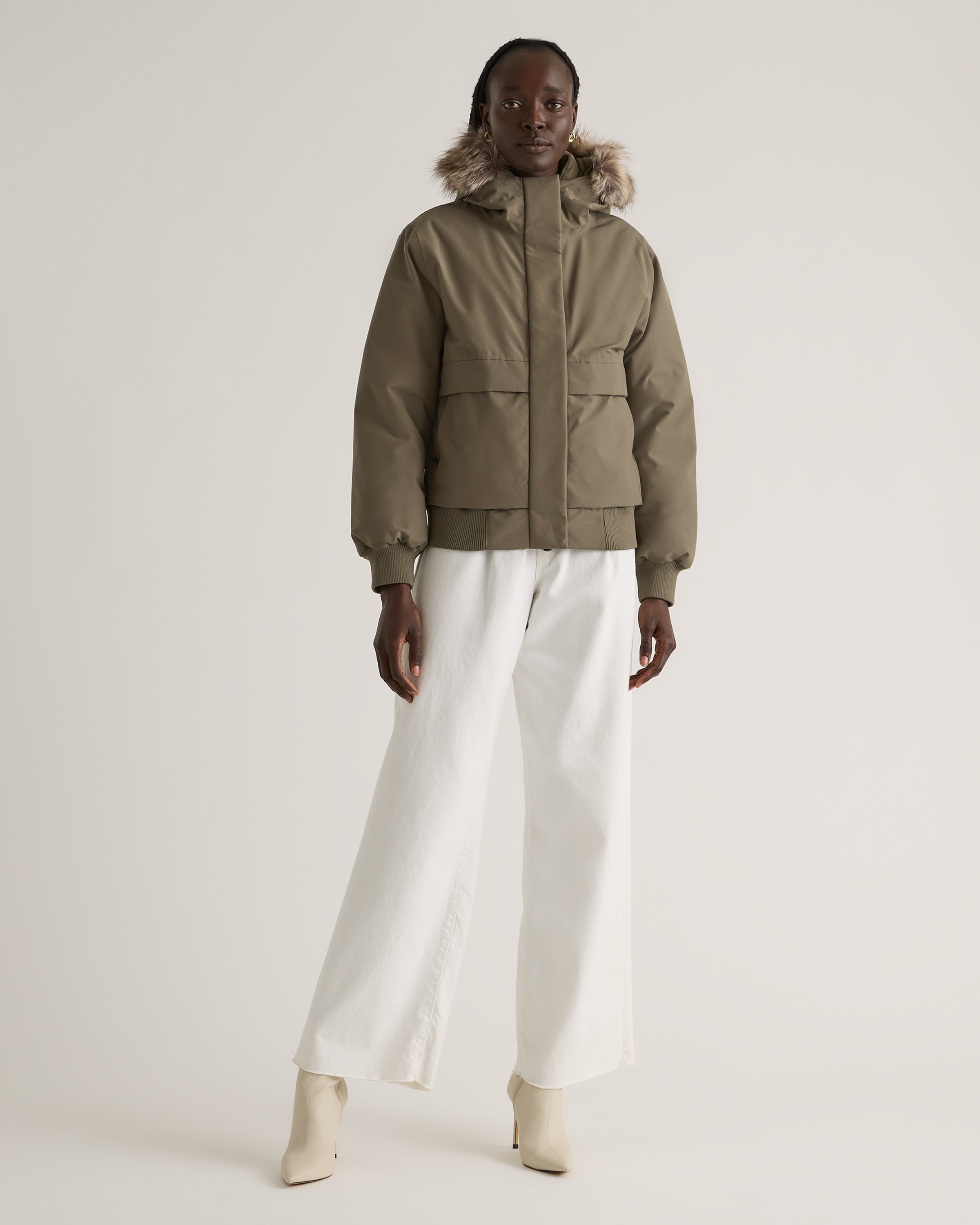 Responsible Down Hooded Short Parka — Image 27
