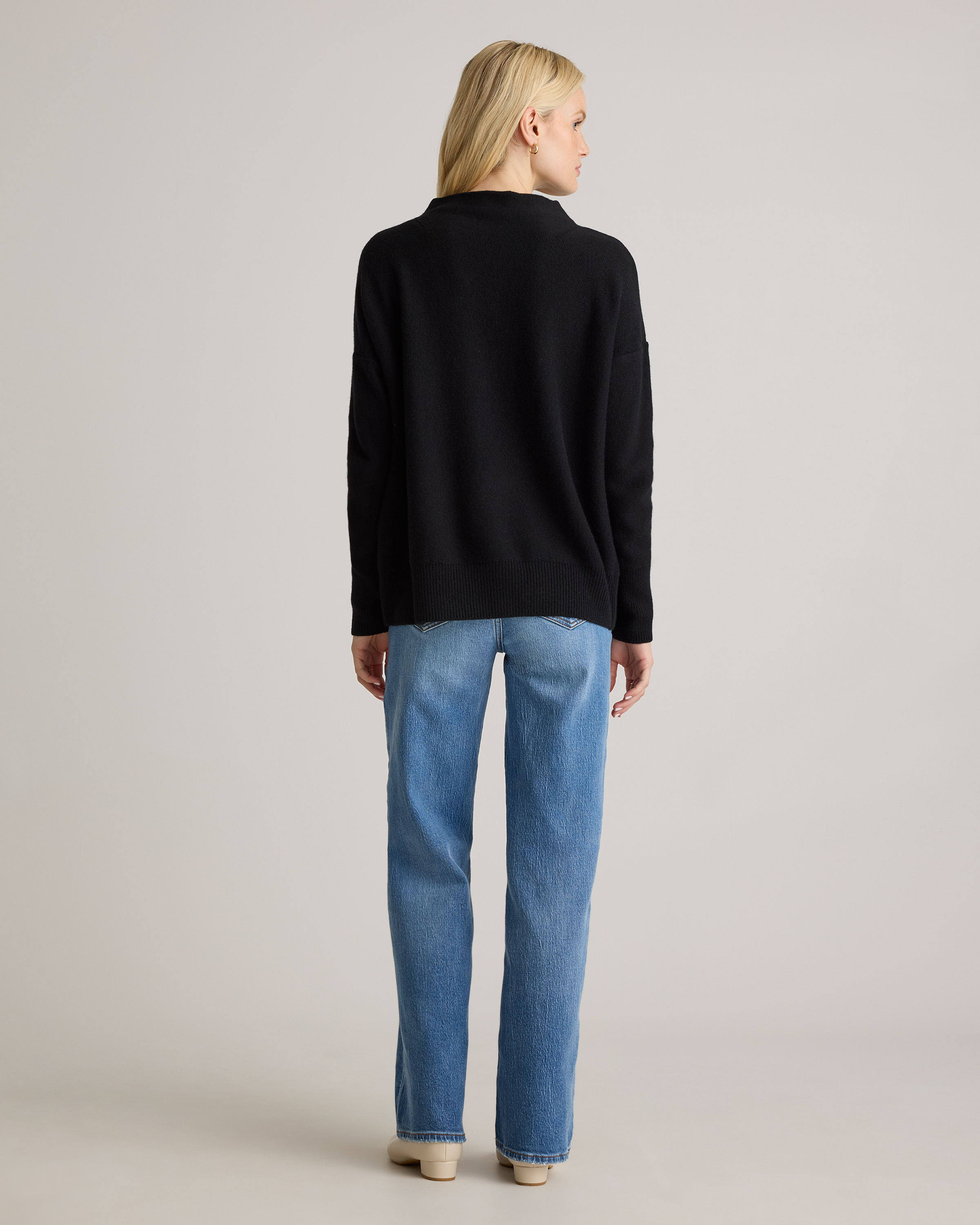 Mongolian Cashmere Funnel Neck Sweater — Image 8