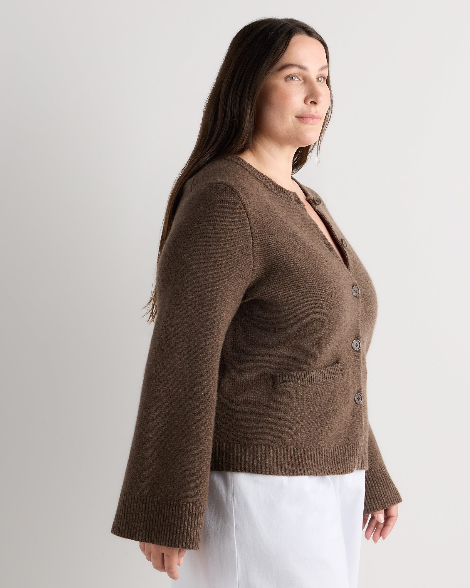 Mongolian Cashmere Structured Cardigan — Image 4